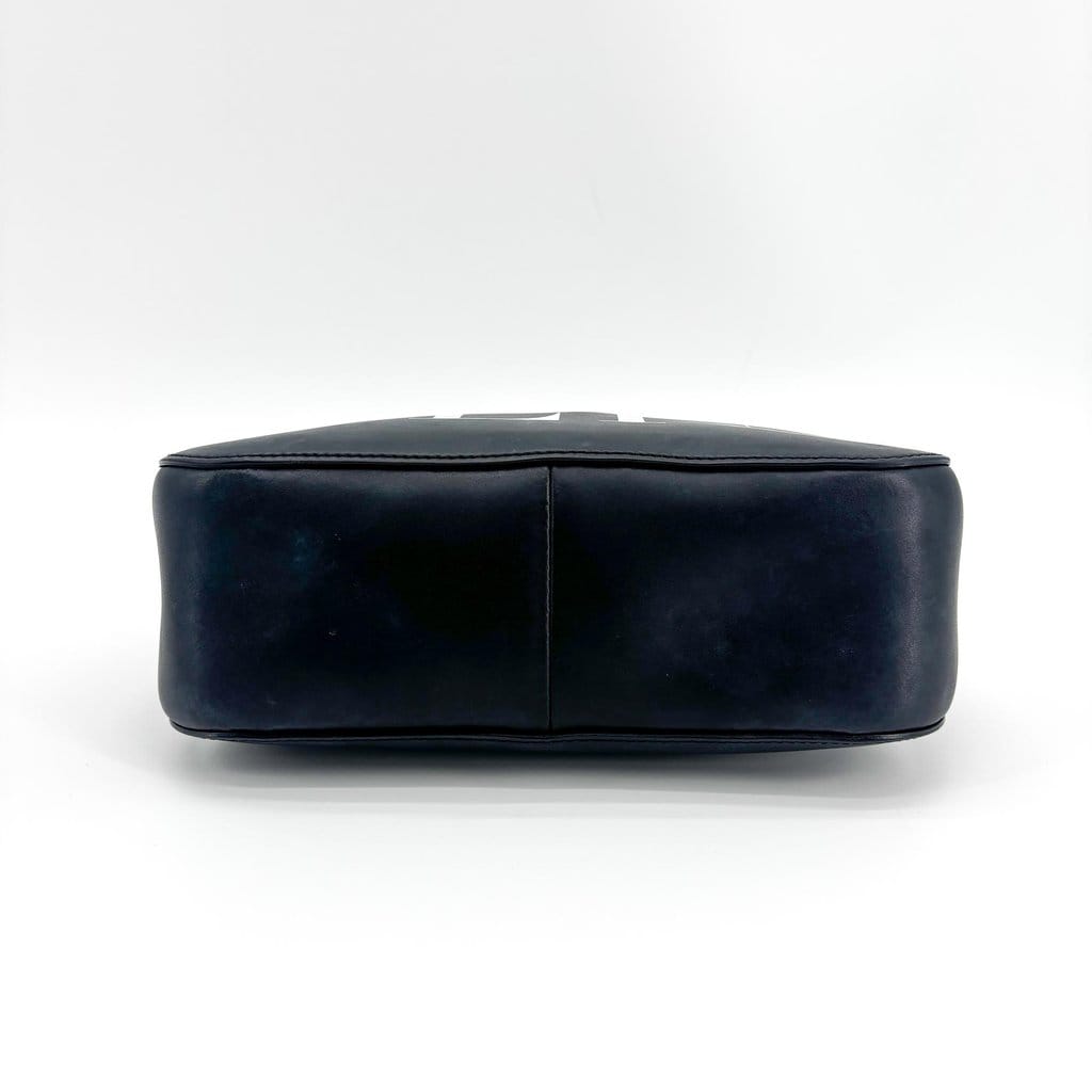 Valentino Garavani VLTN Leather Hobo Bag Black