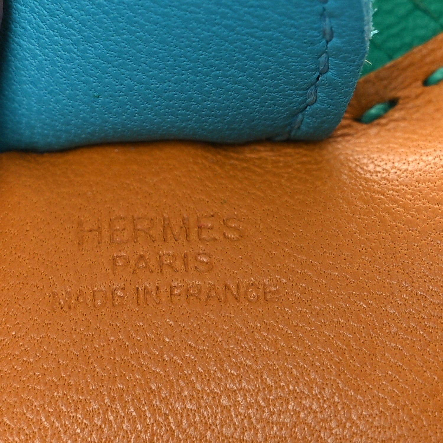 Hermes Milo Lambskin Grigri Rainbow Reversible Rodeo Bag Charm PM Rose Jaipur Bleu Aztec Menthe Anemone