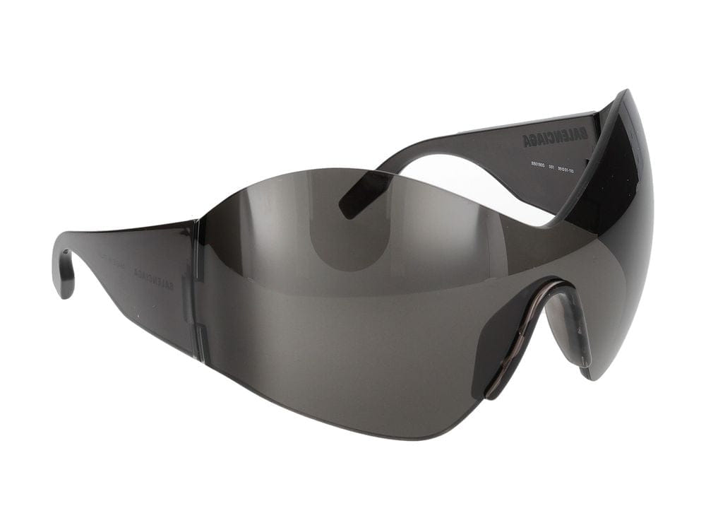 Balenciaga BB0180S Shielded Nylon Fiber Sunglasses — Grey