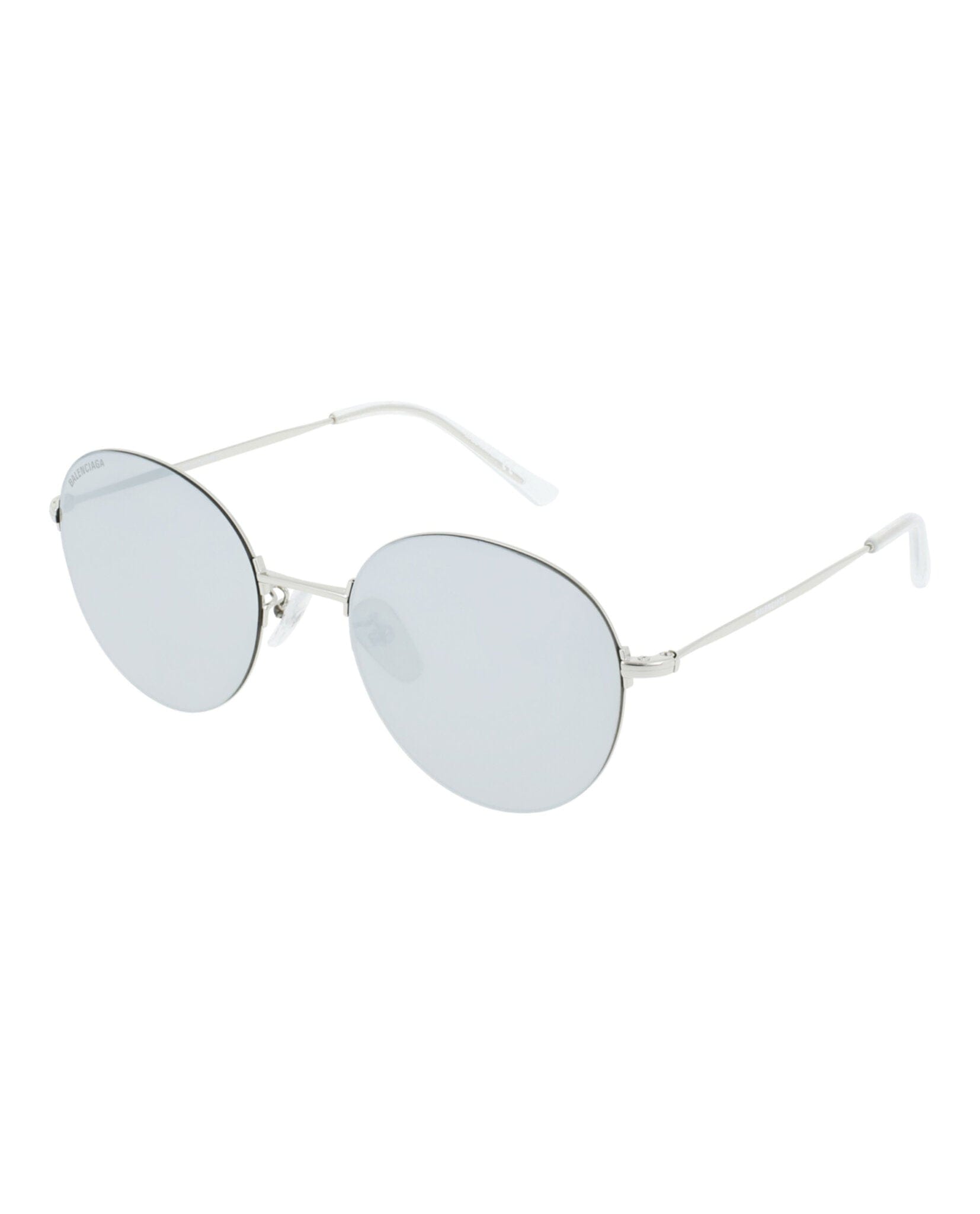 Balenciaga Unisex Round/Oval Silver Silver Silver Fashion Designer Eyewear