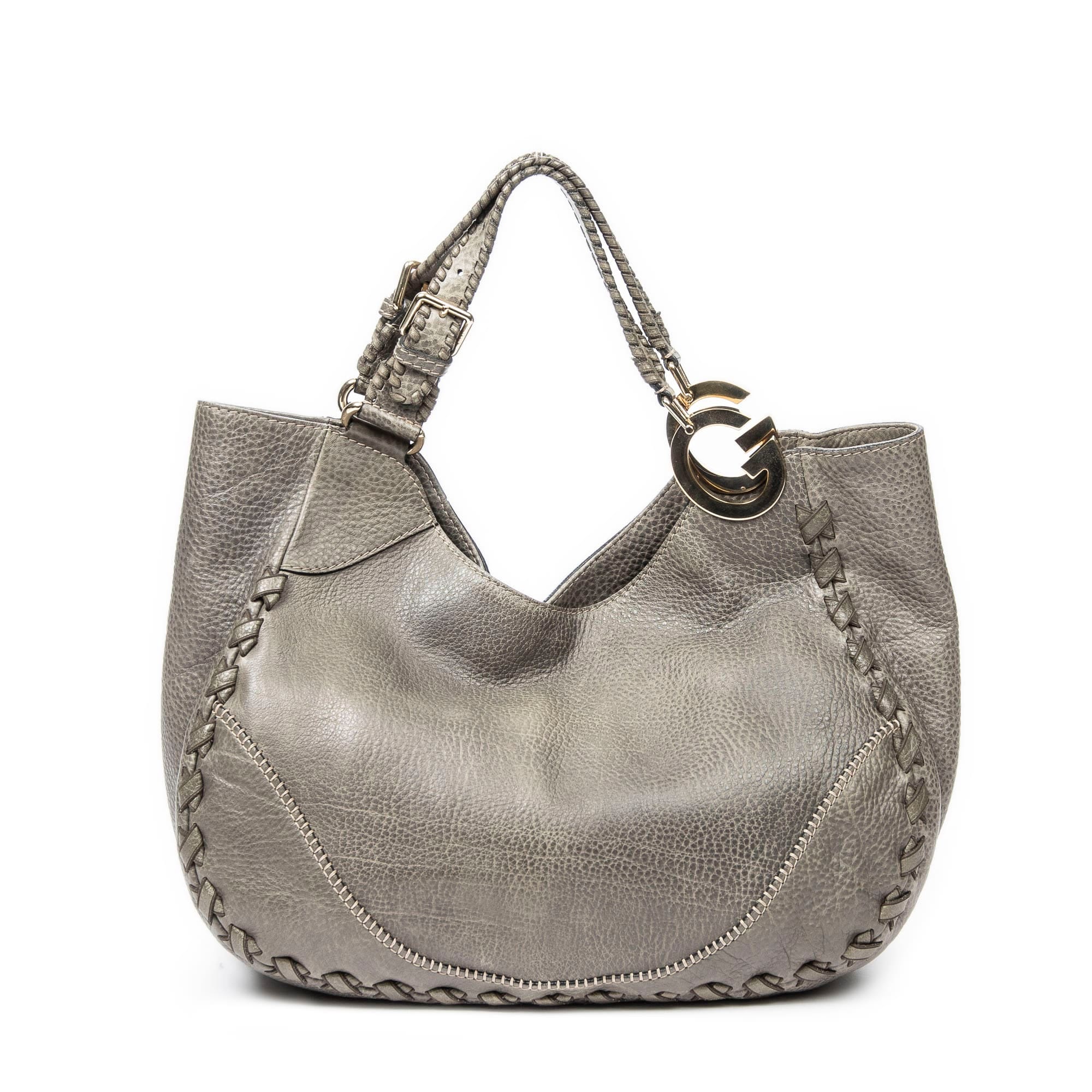 Gucci Grey Calf Leather Charlotte Hobo ABB3683