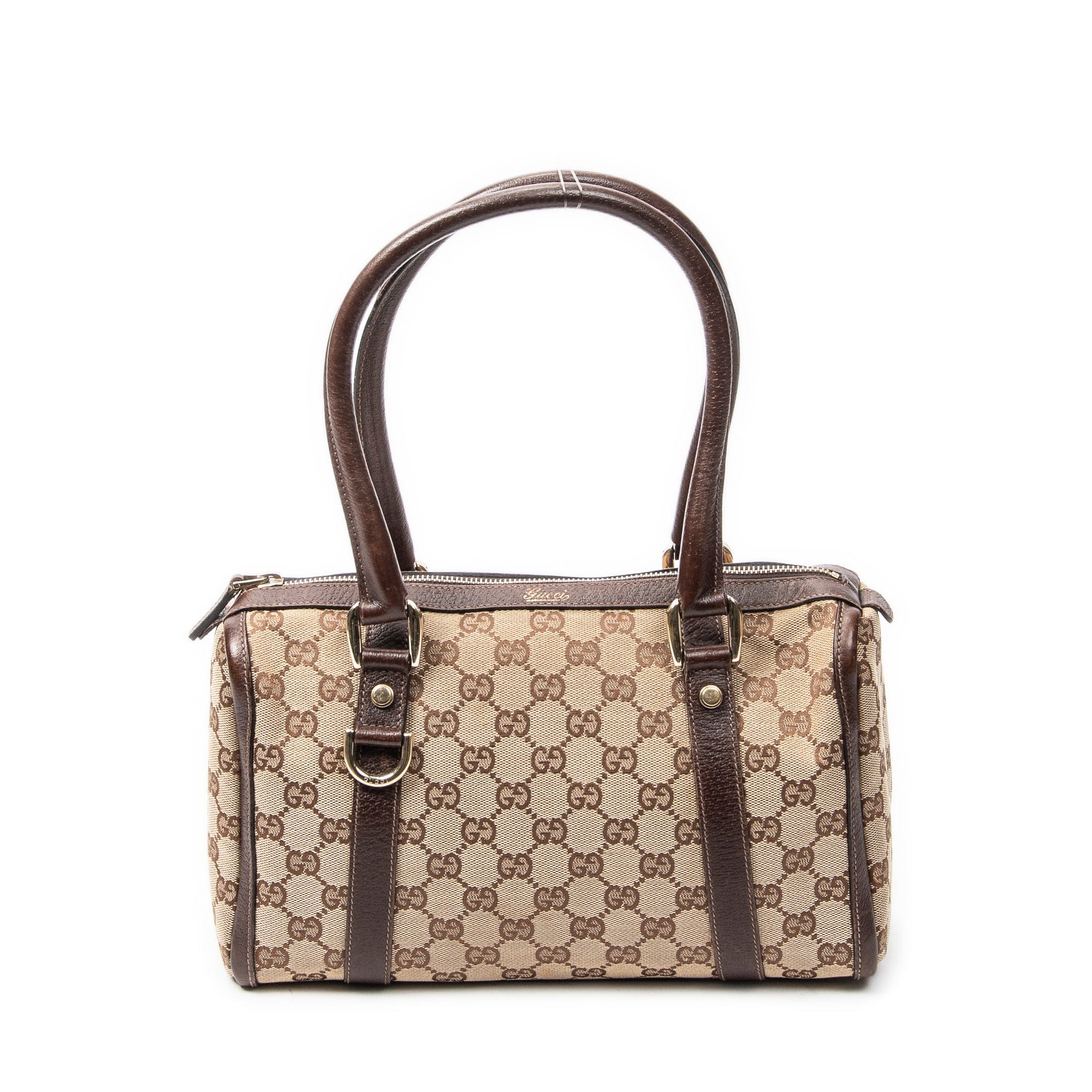 Gucci Beige/Brown Canvas Abbey Boston ABC4571