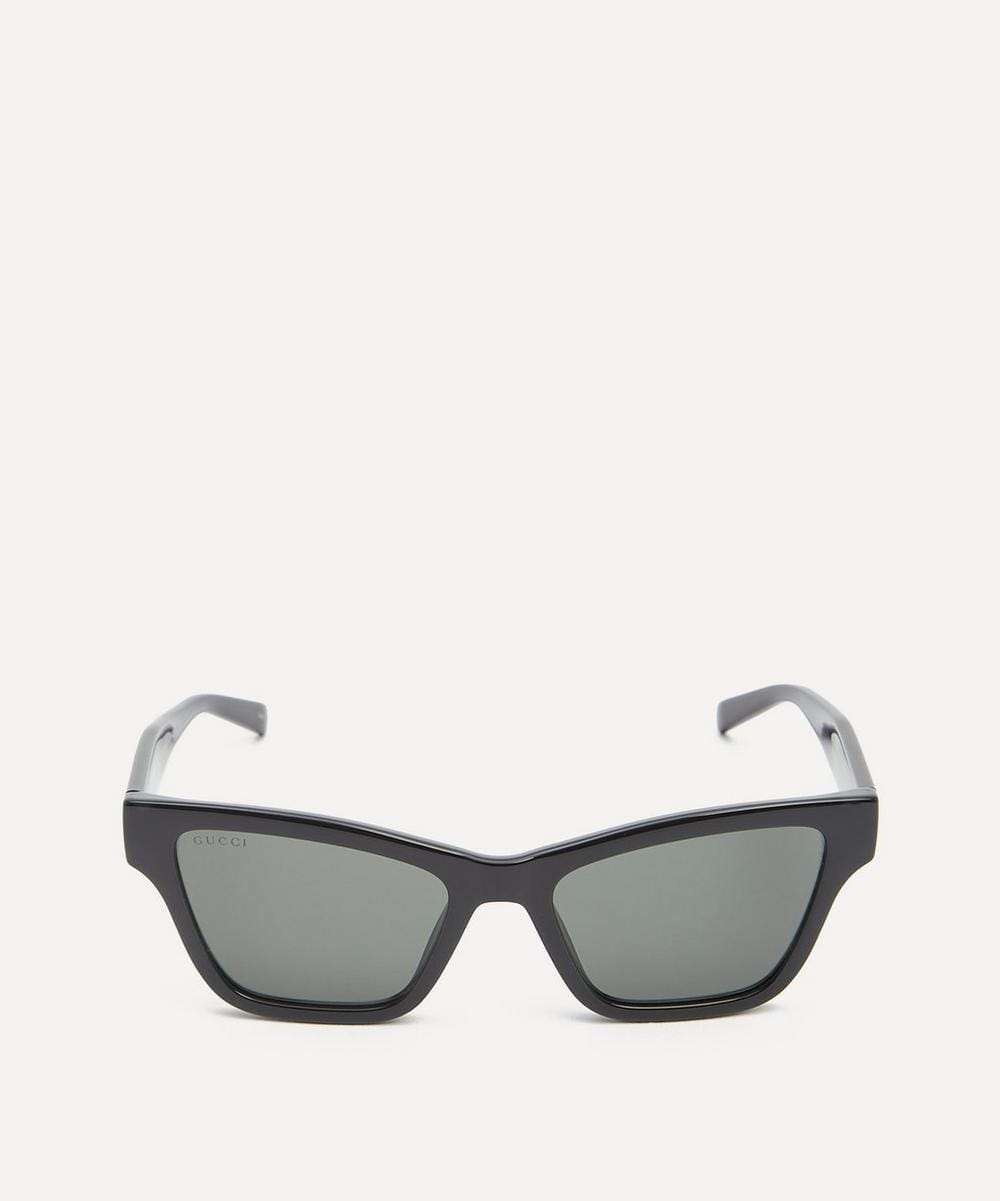 Gucci Chunky Cat Eye Black Acetate Sunglasses