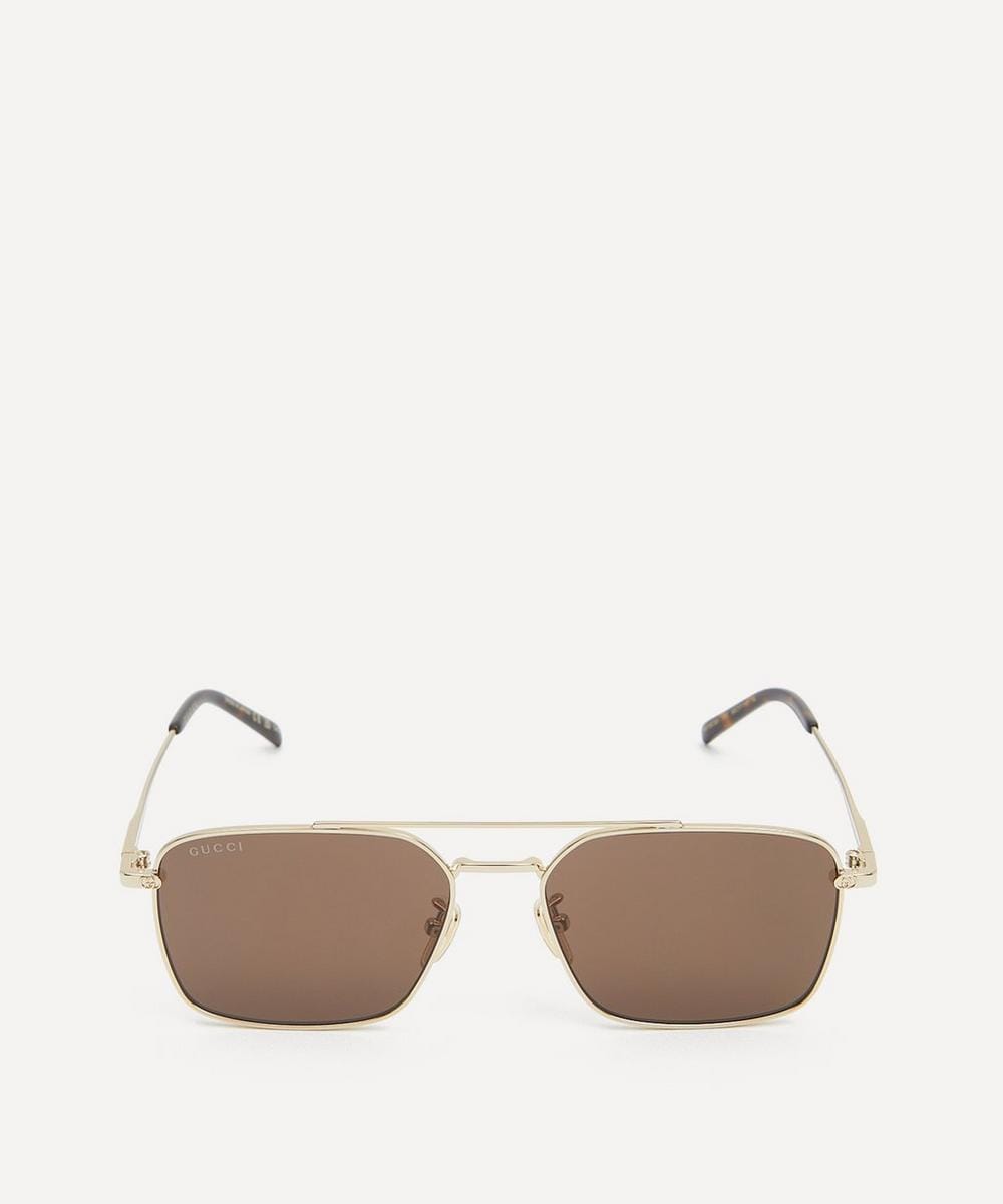 Gucci Square Metal Sunglasses