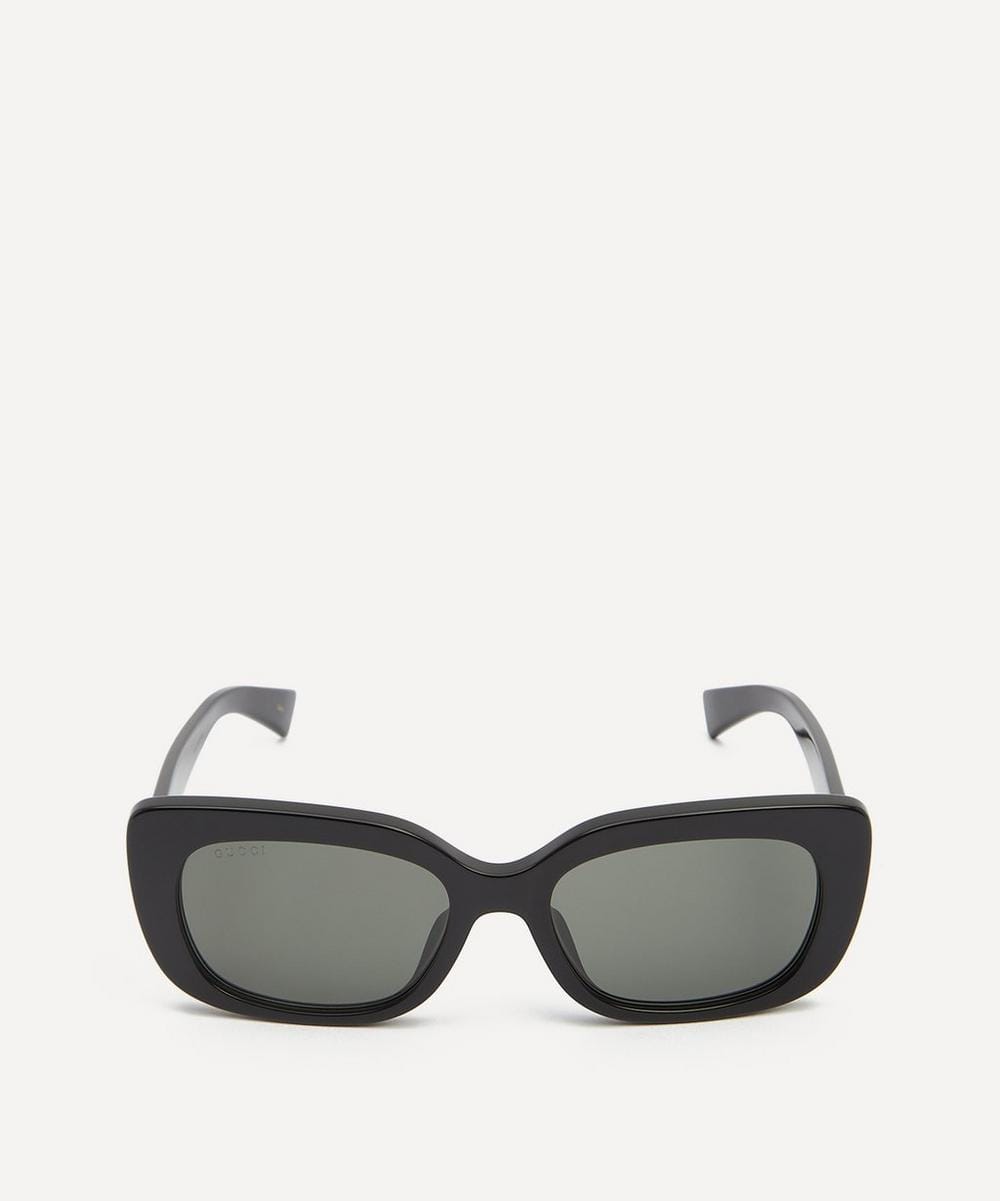 Gucci Geometric Black Acetate Sunglasses