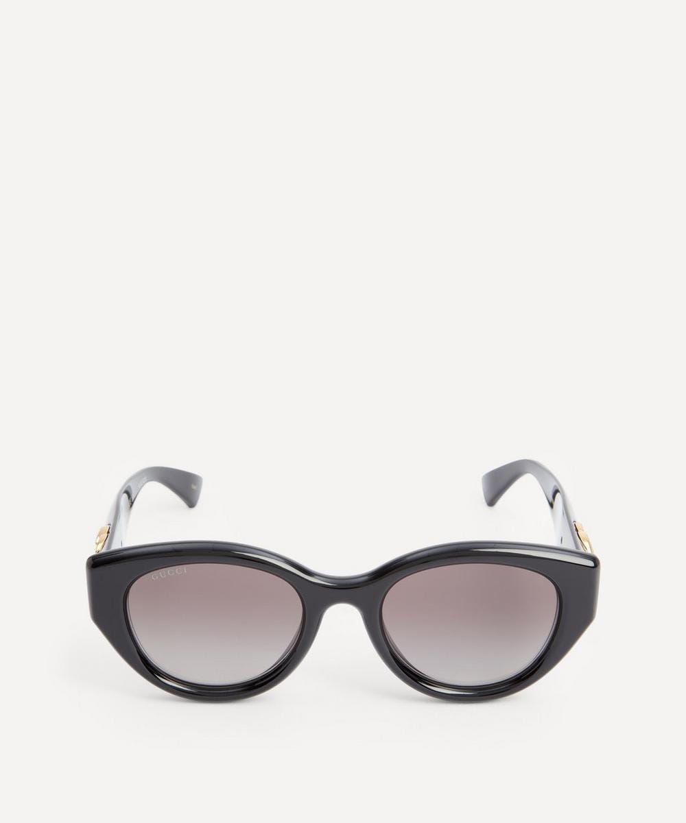 Gucci Cat Eye Black Acetate Sunglasses