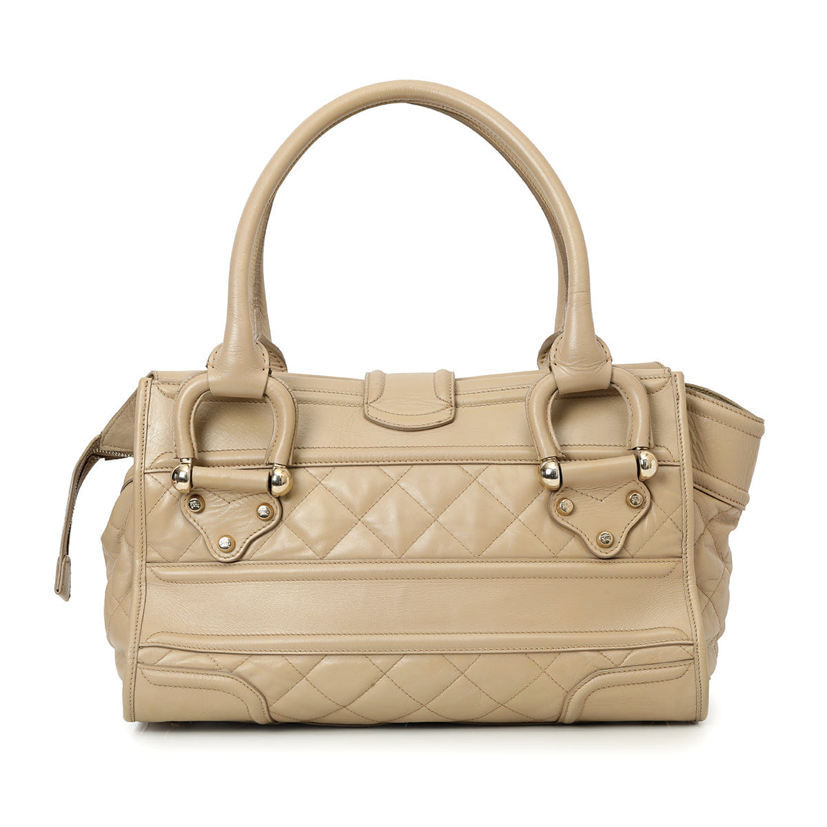 Burberry Quilted Leather Manor Bag One Size