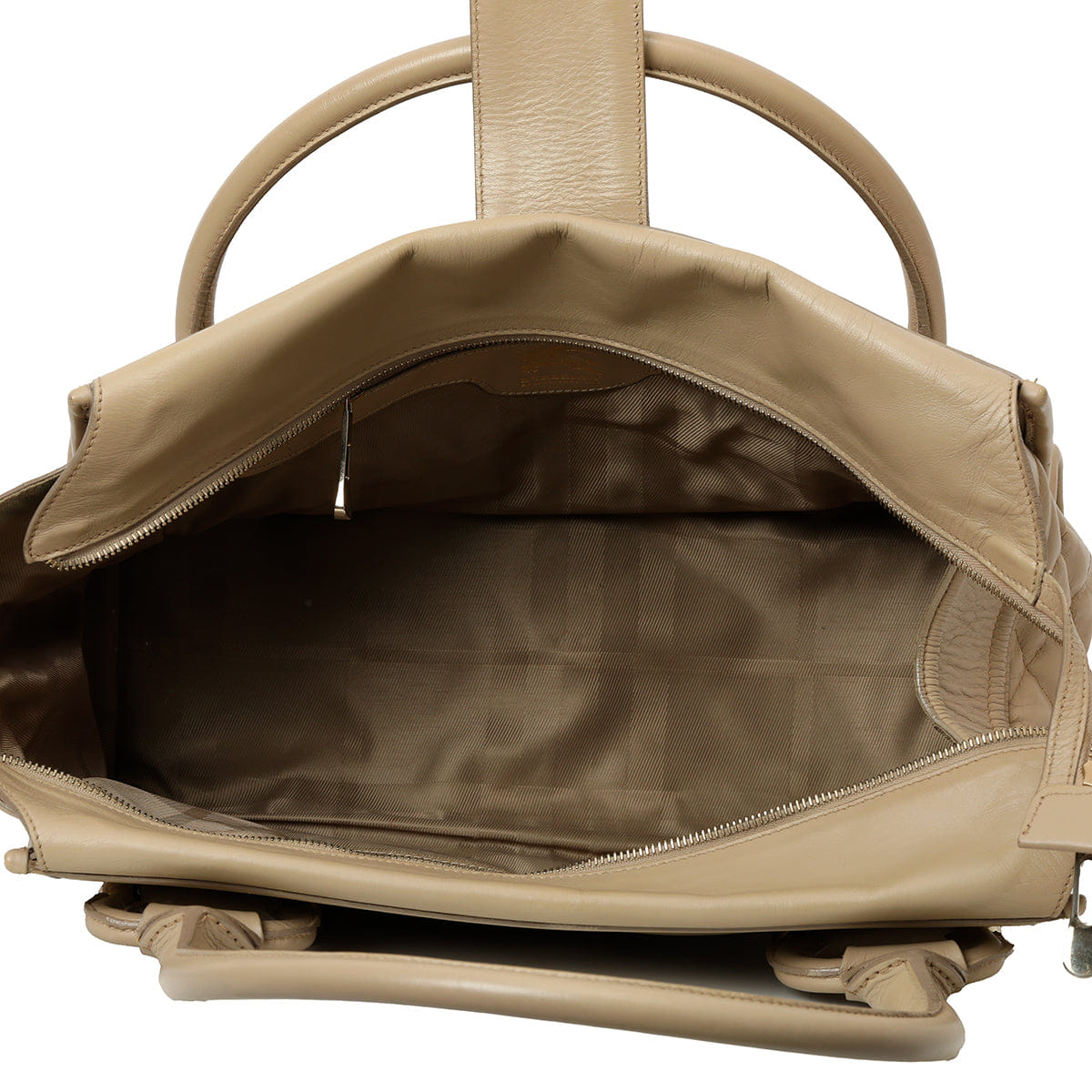 Burberry Quilted Leather Manor Bag One Size