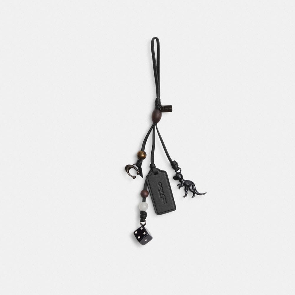Coach Heritage Bag Charm Black