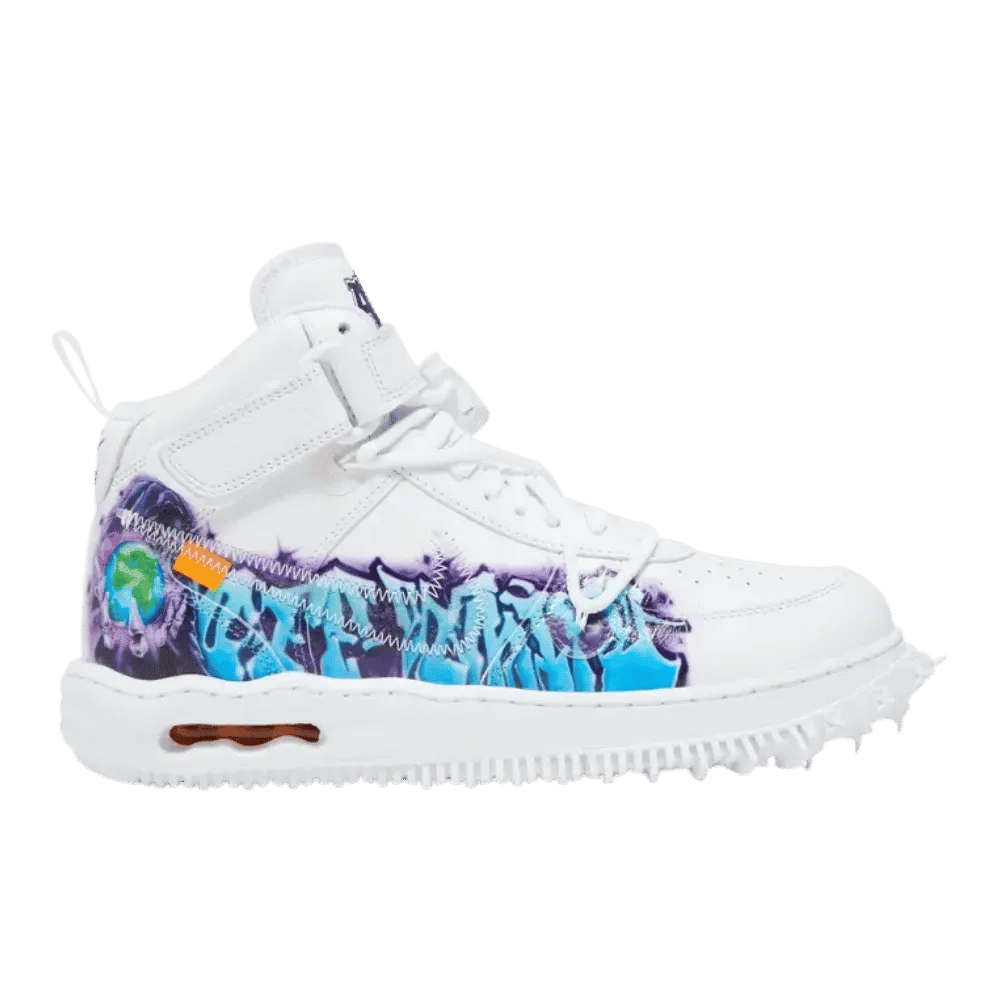 Off - White x Air Force 1 Mid SP Leather Graffiti