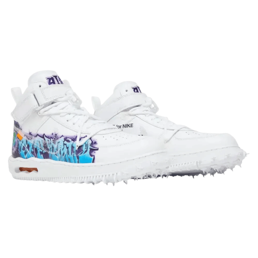 Off - White x Air Force 1 Mid SP Leather Graffiti