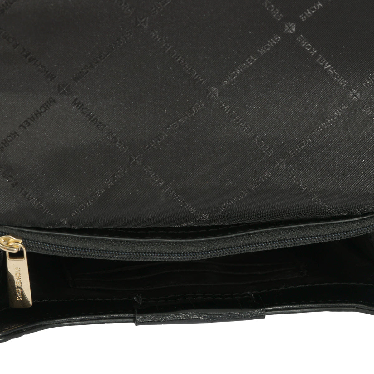 MICHAEL KORS SONIA CROC - EMBOSSED FAUX LEATHER SHOULDER BAG