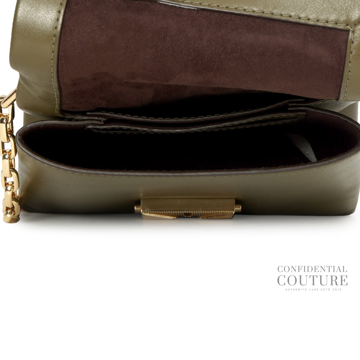 Michael Kors Olive Cece Leather Shoulder Bag