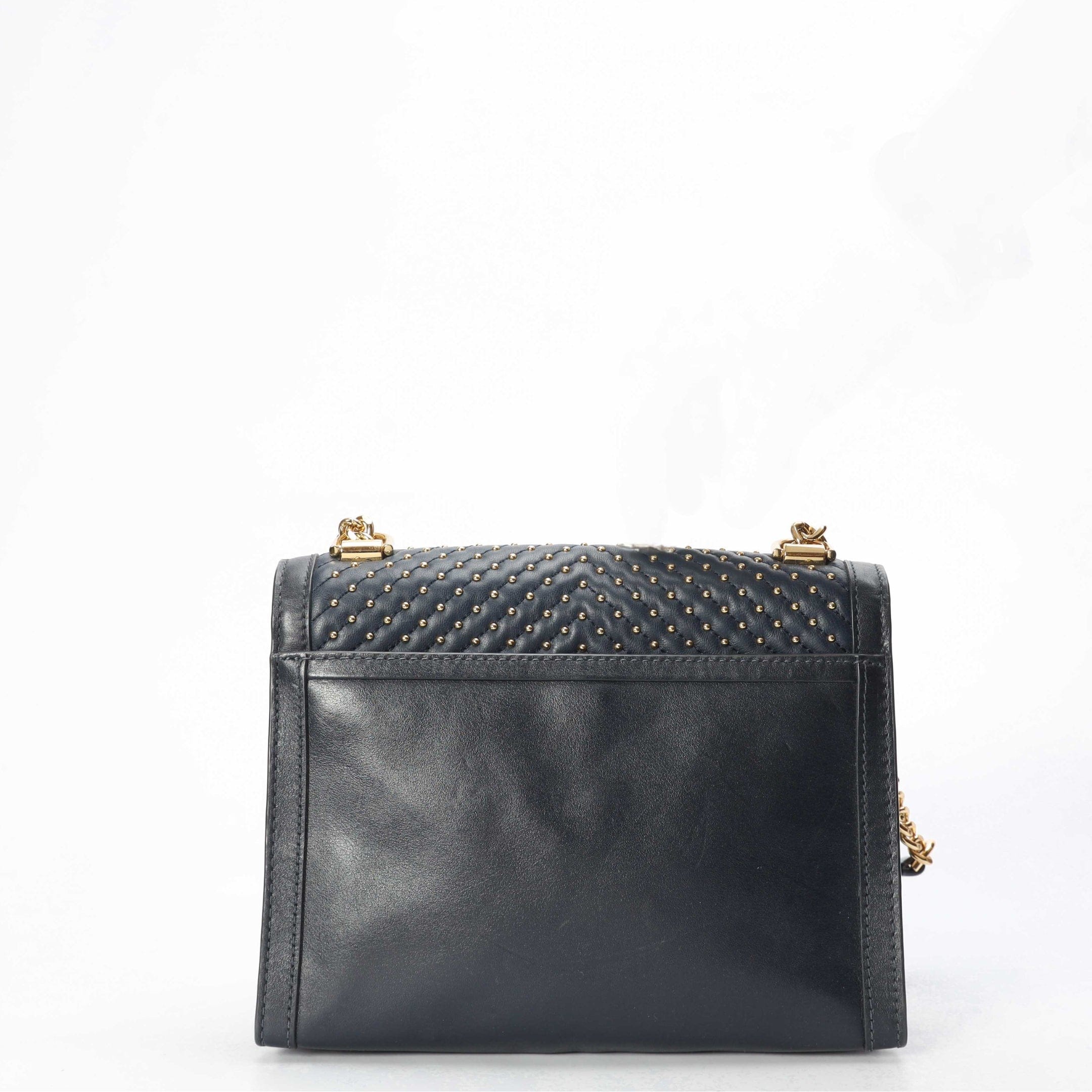 Michael Kors Whitney Navy Studs Shoulder Bag