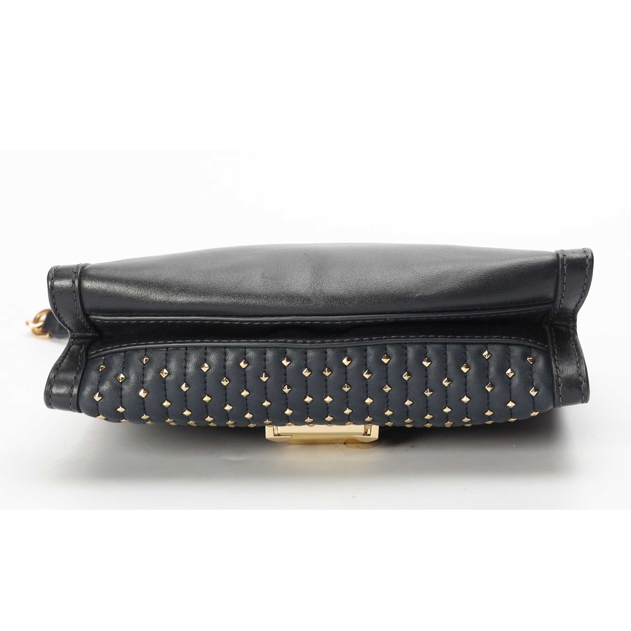 Michael Kors Whitney Navy Studs Shoulder Bag