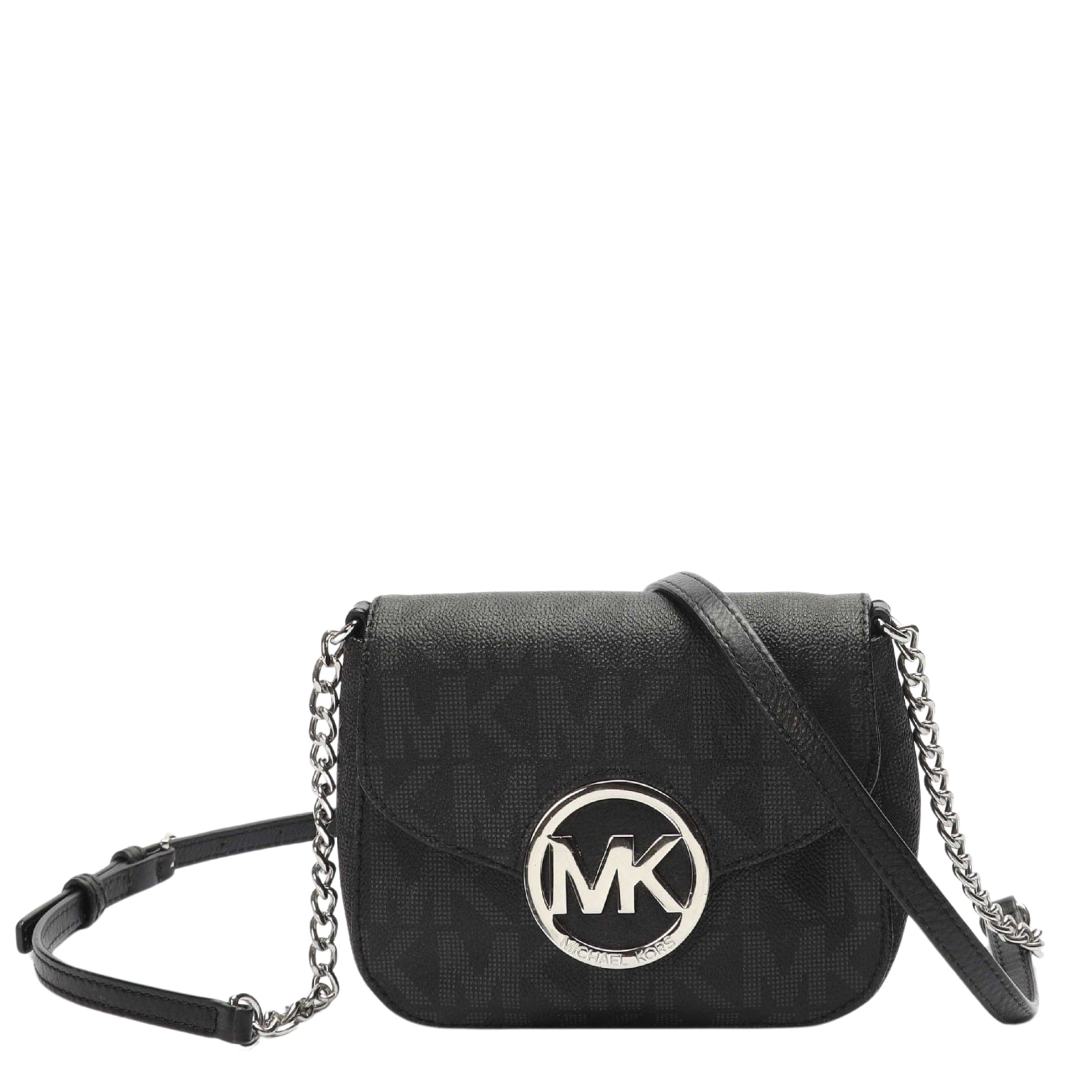 Michael Kors Black Fulton Logo Cross Body Bag