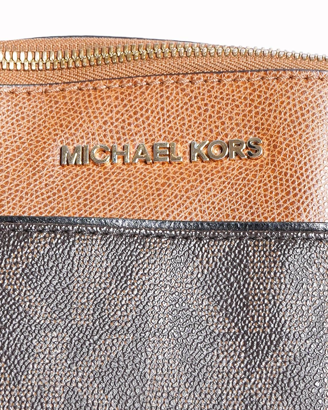 Michael Kors Aubrey Medium Satchel Brown