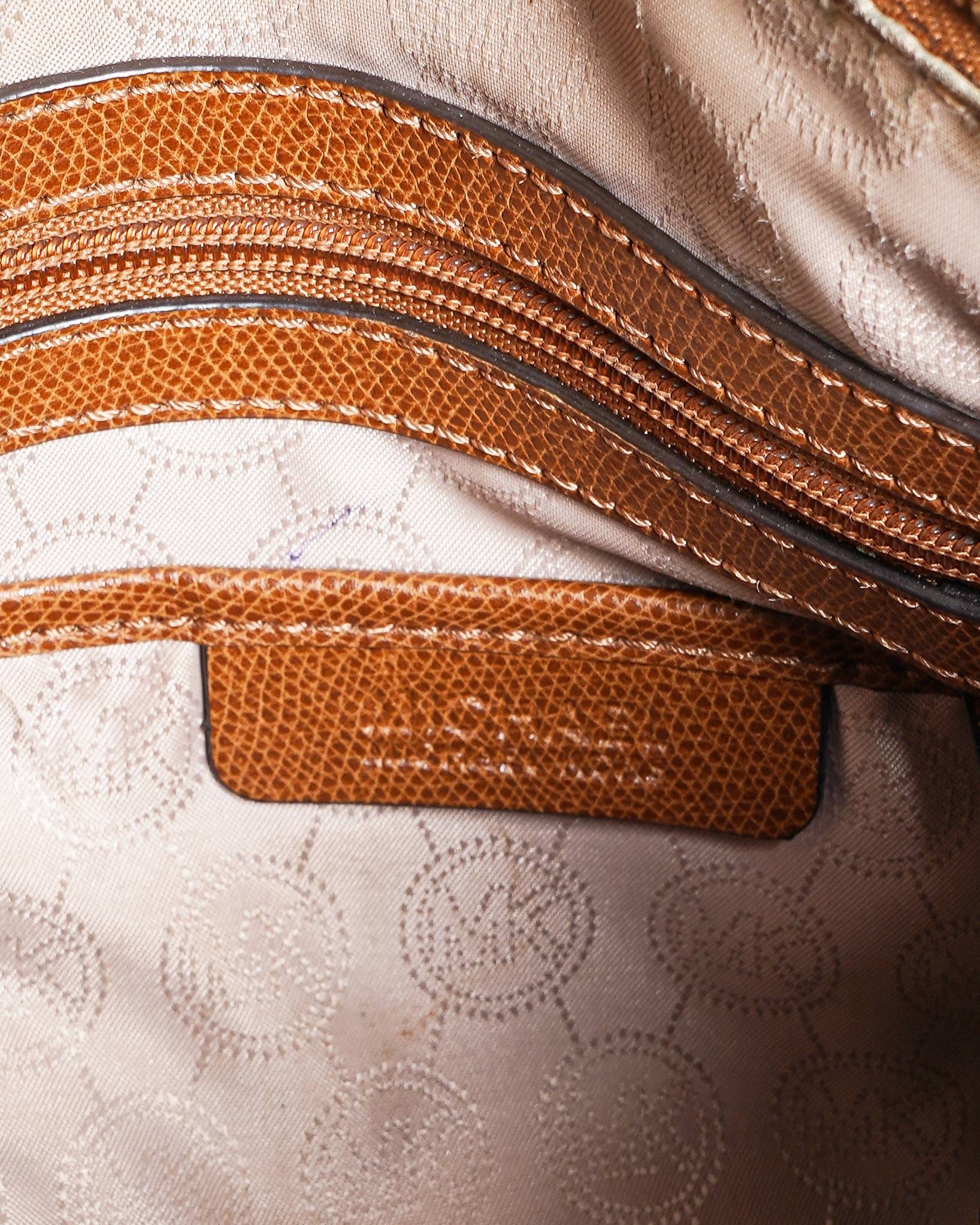 Michael Kors Aubrey Medium Satchel Brown