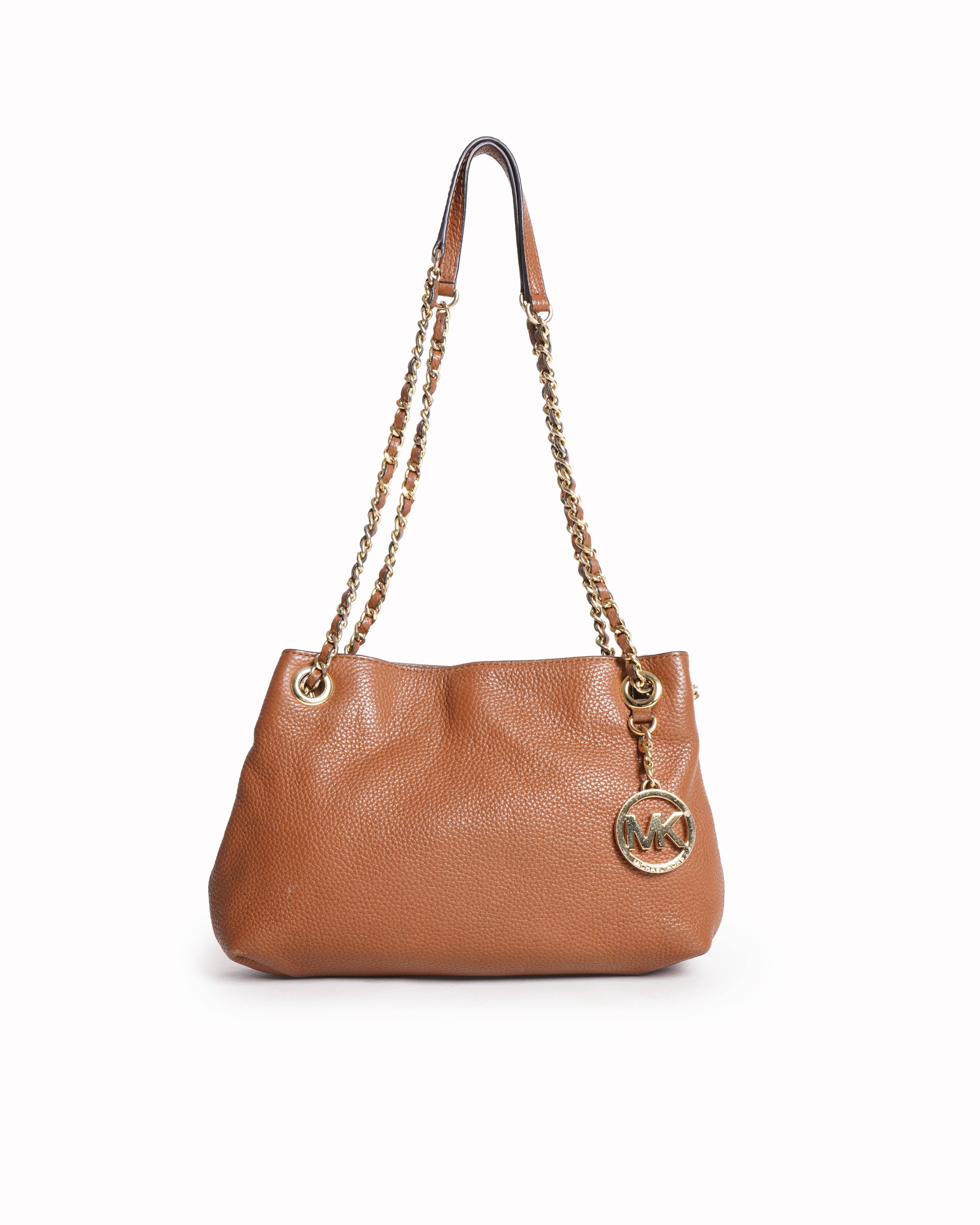 Michael kors brown jet set chain shoulder bag