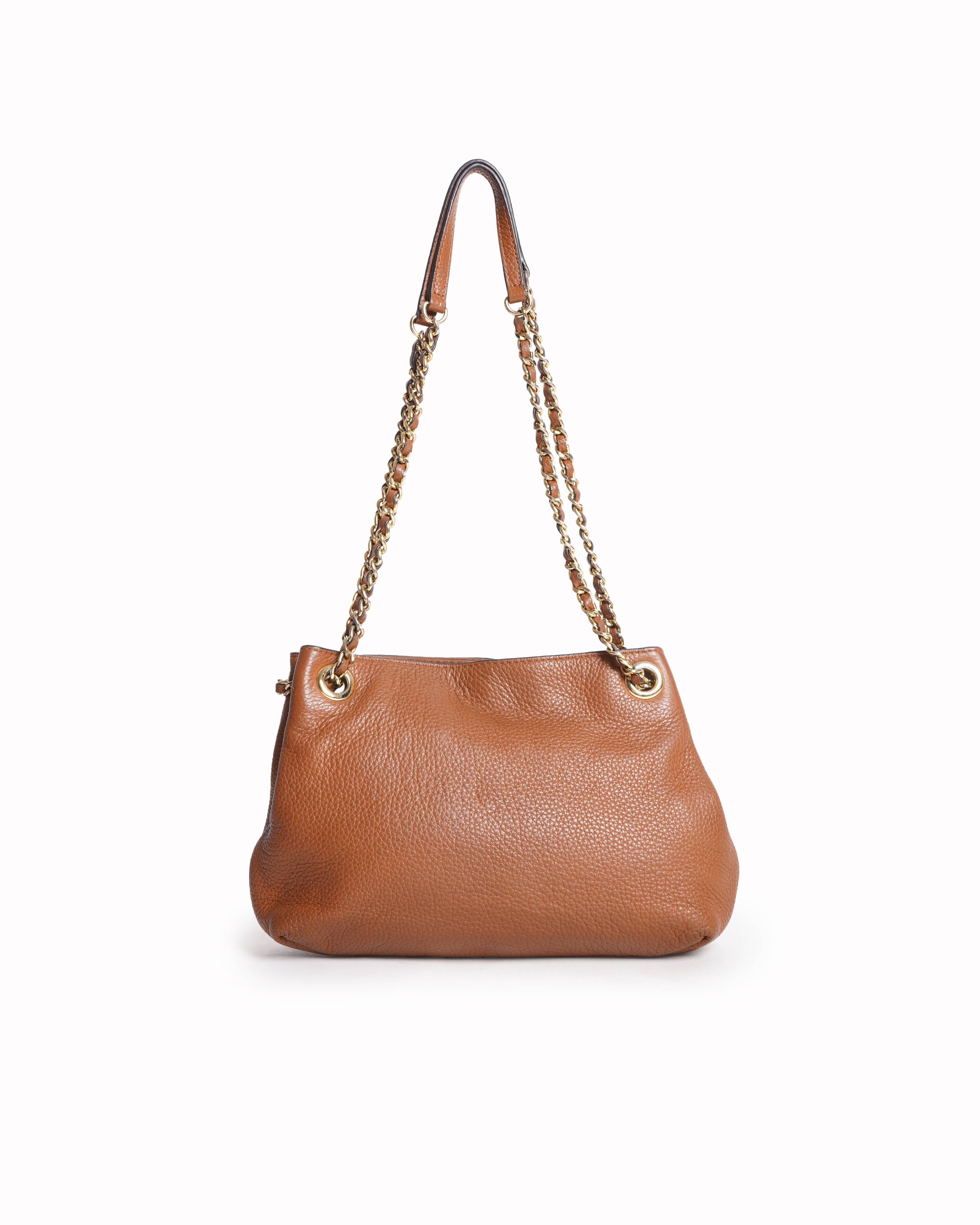 Michael kors brown jet set chain shoulder bag