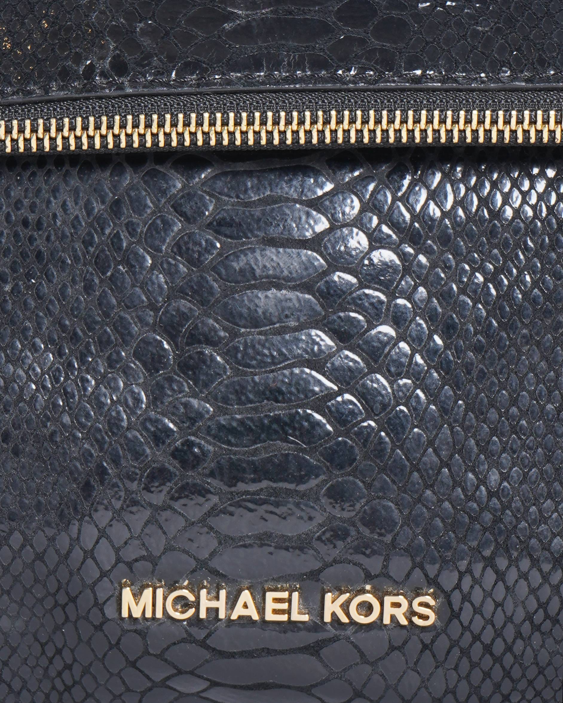 Michael Kors Python - Embossed Leather Shoulder Bag