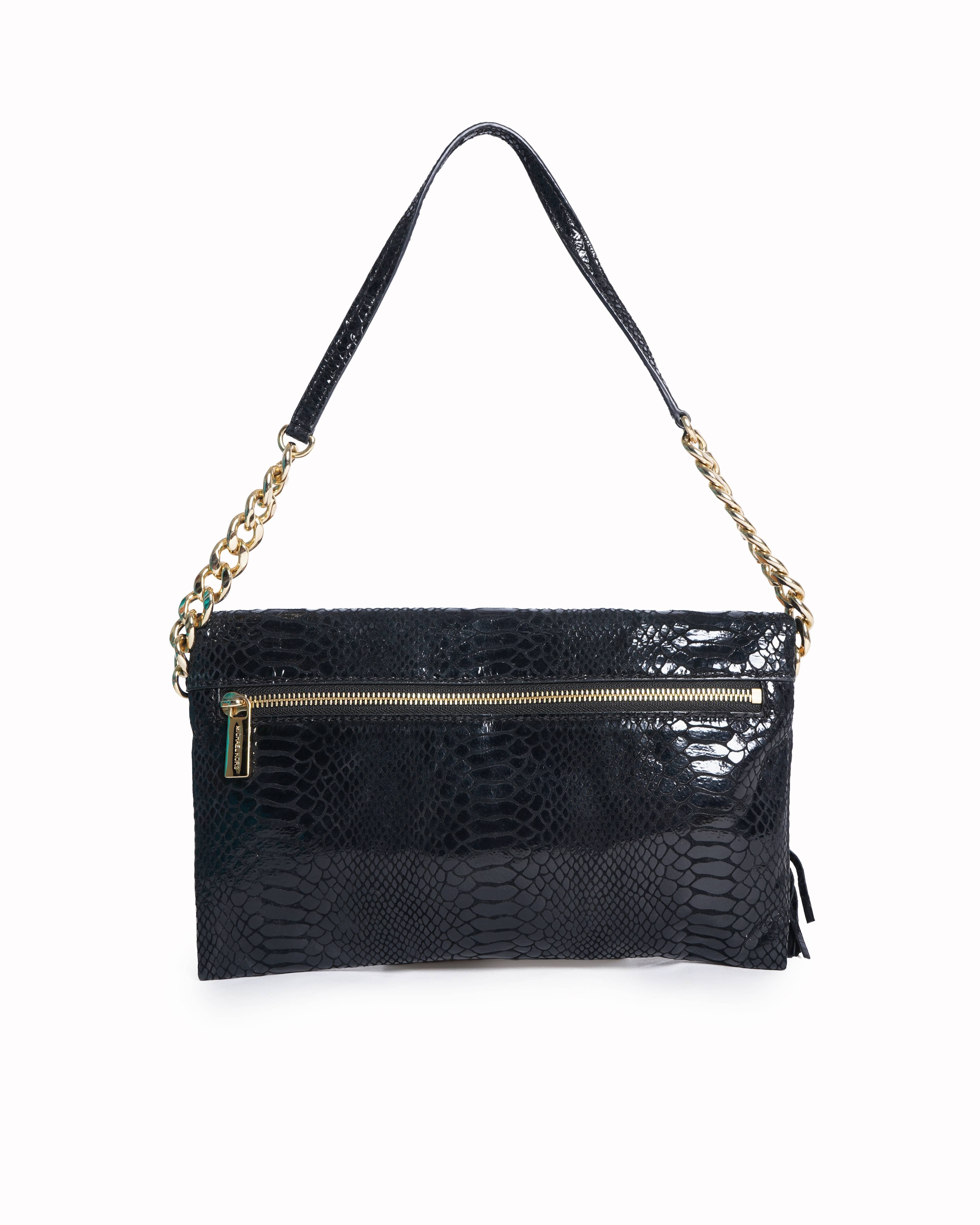 Michael Kors Python - Embossed Leather Shoulder Bag