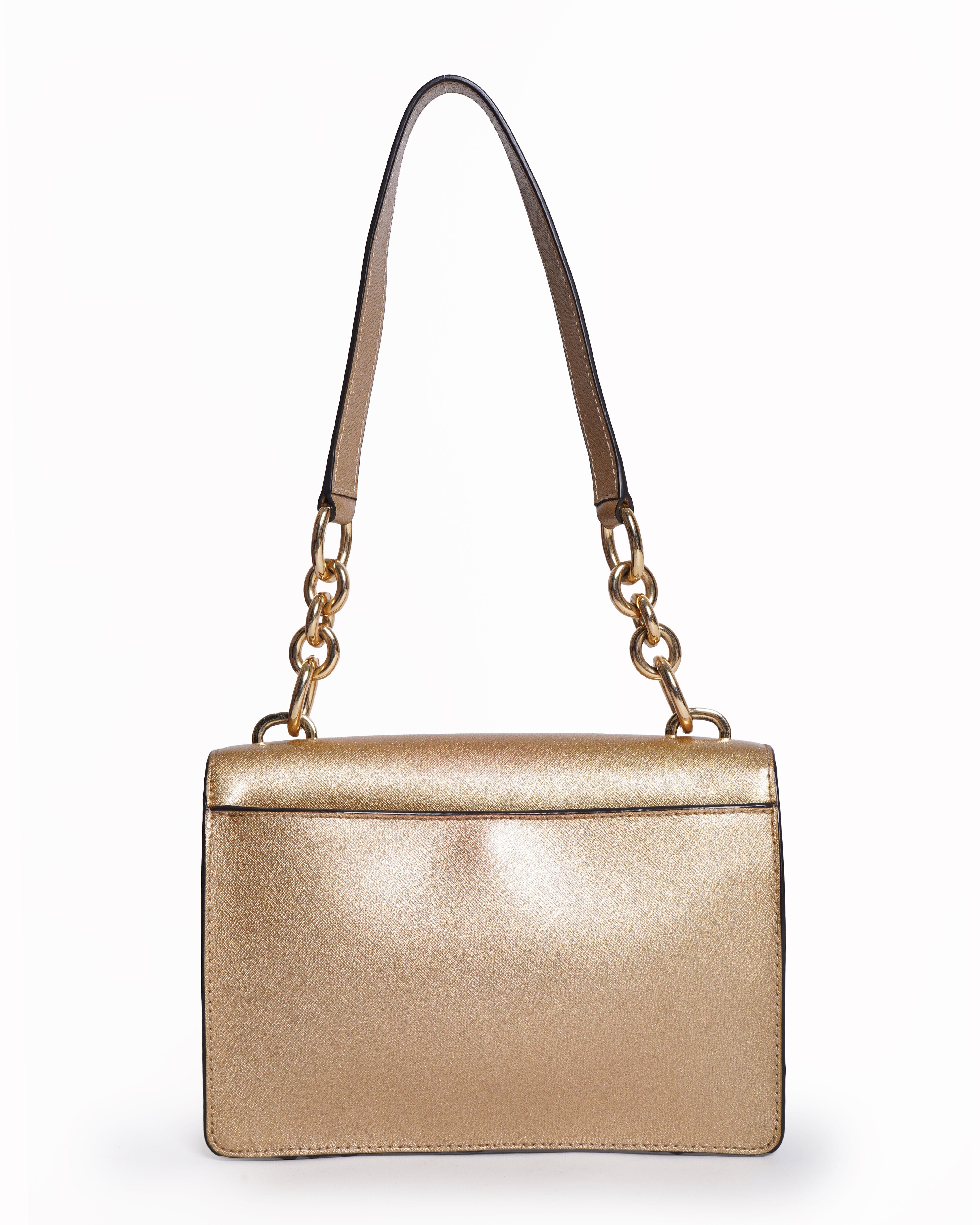 Michael kors shoulder bag in gold
