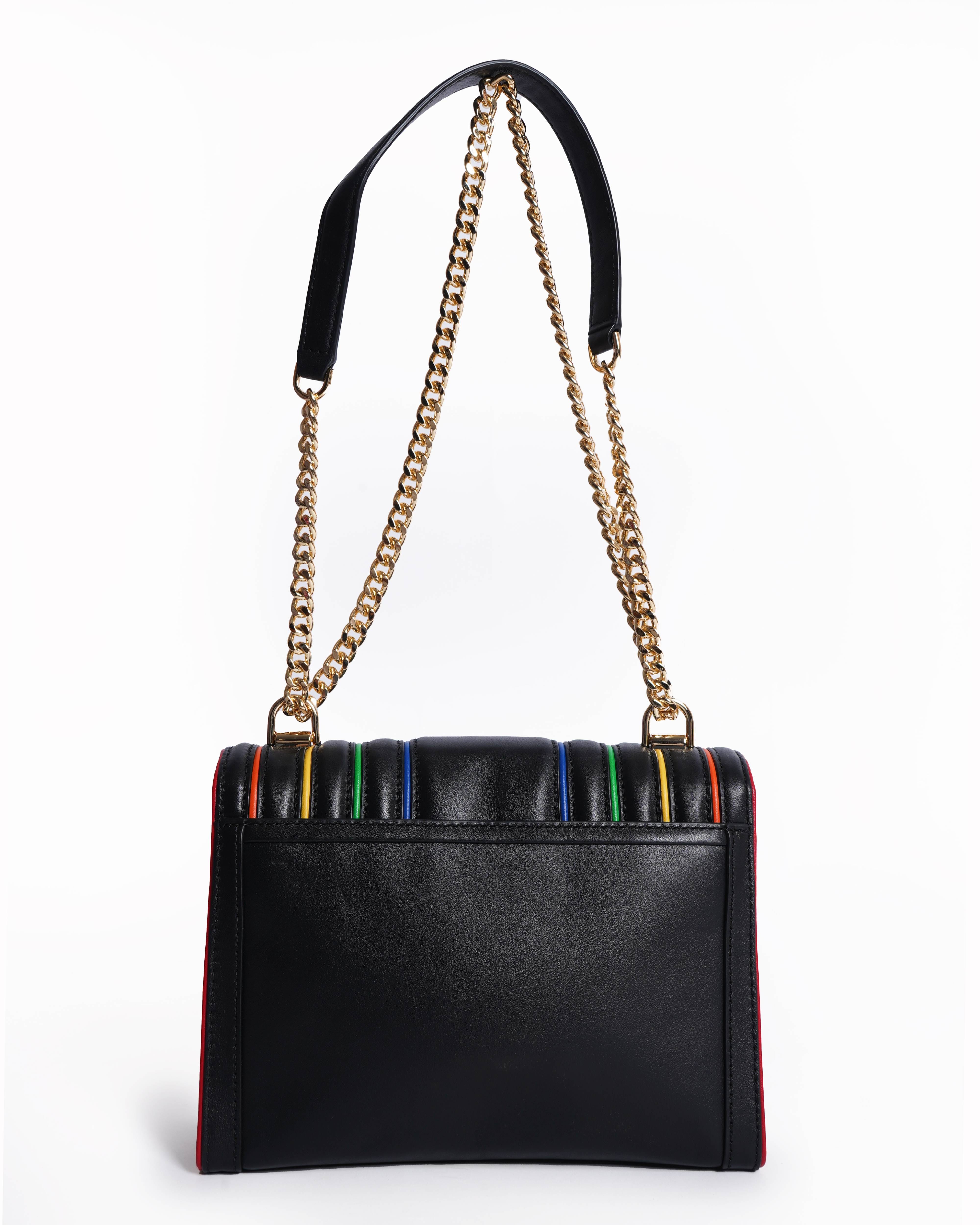 Michael kors whitney rainbow quilted shoulder bag