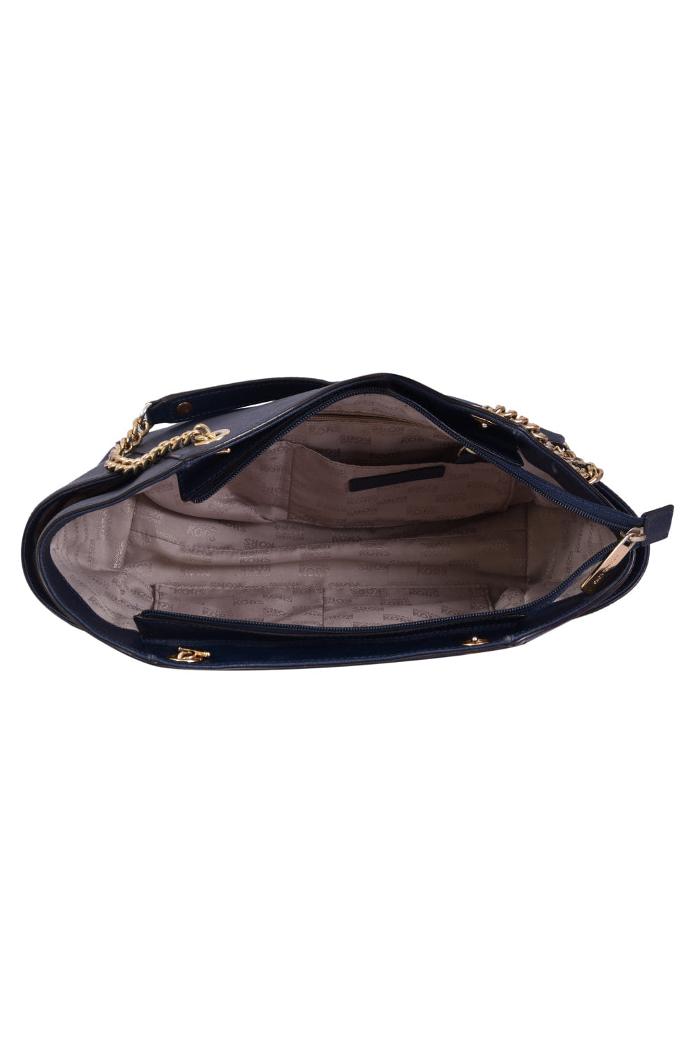 Michael Kors Jet Set Saffiano Leather Blue Travel Shoulder Bag