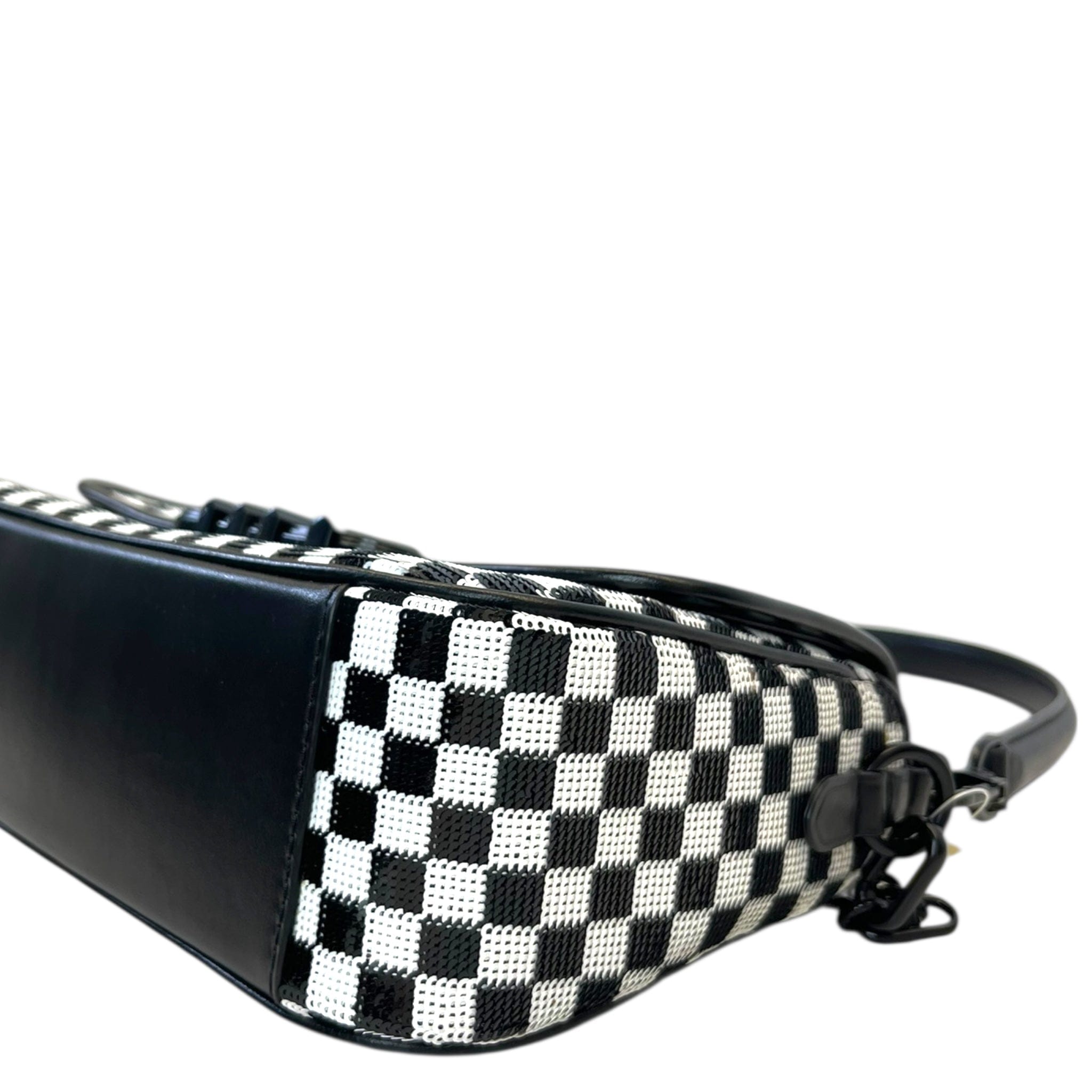 Michael Kors Parker Medium Sequined Checkerboard Shoulder Bag