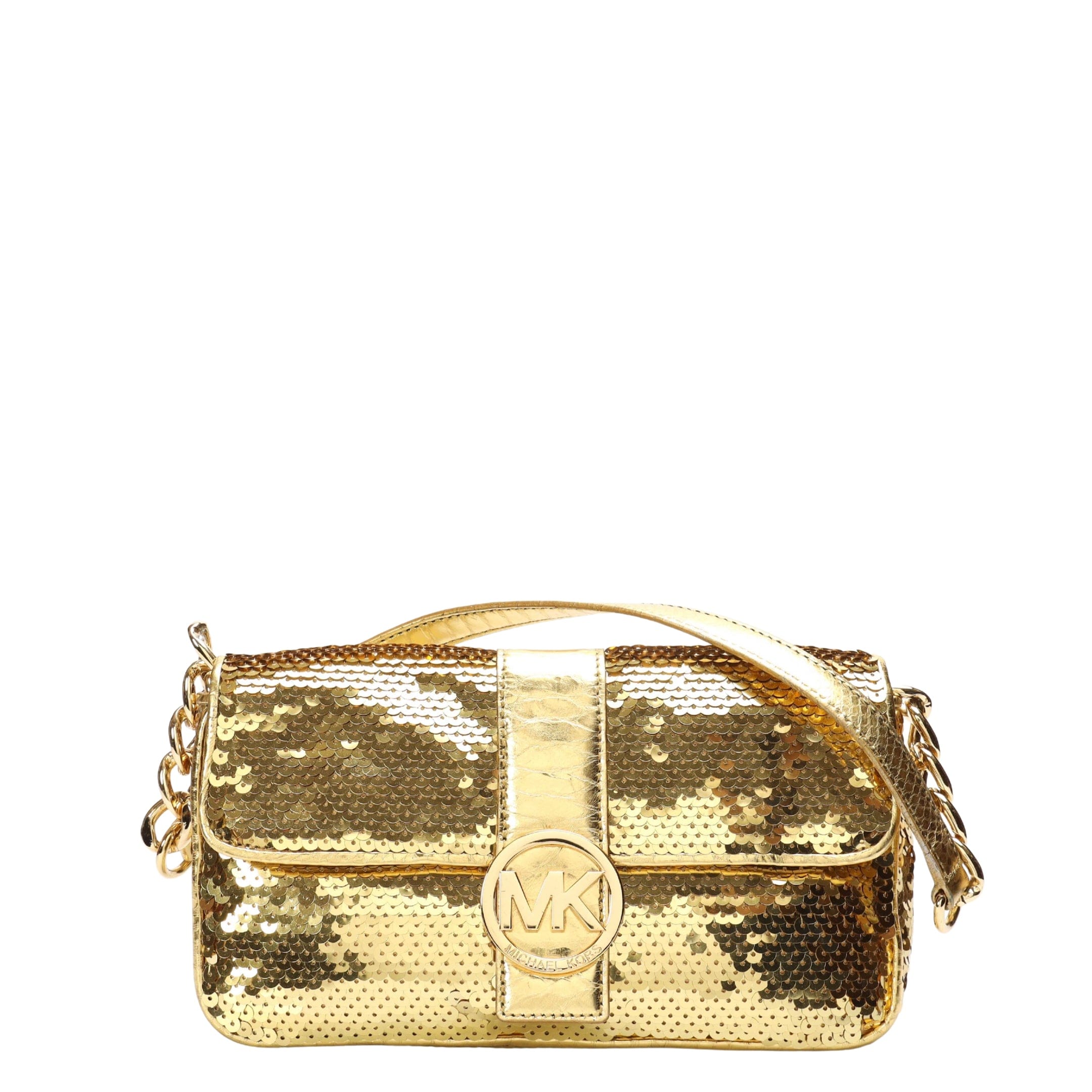 Michael Kors Gold Sequin Shoulder Bag