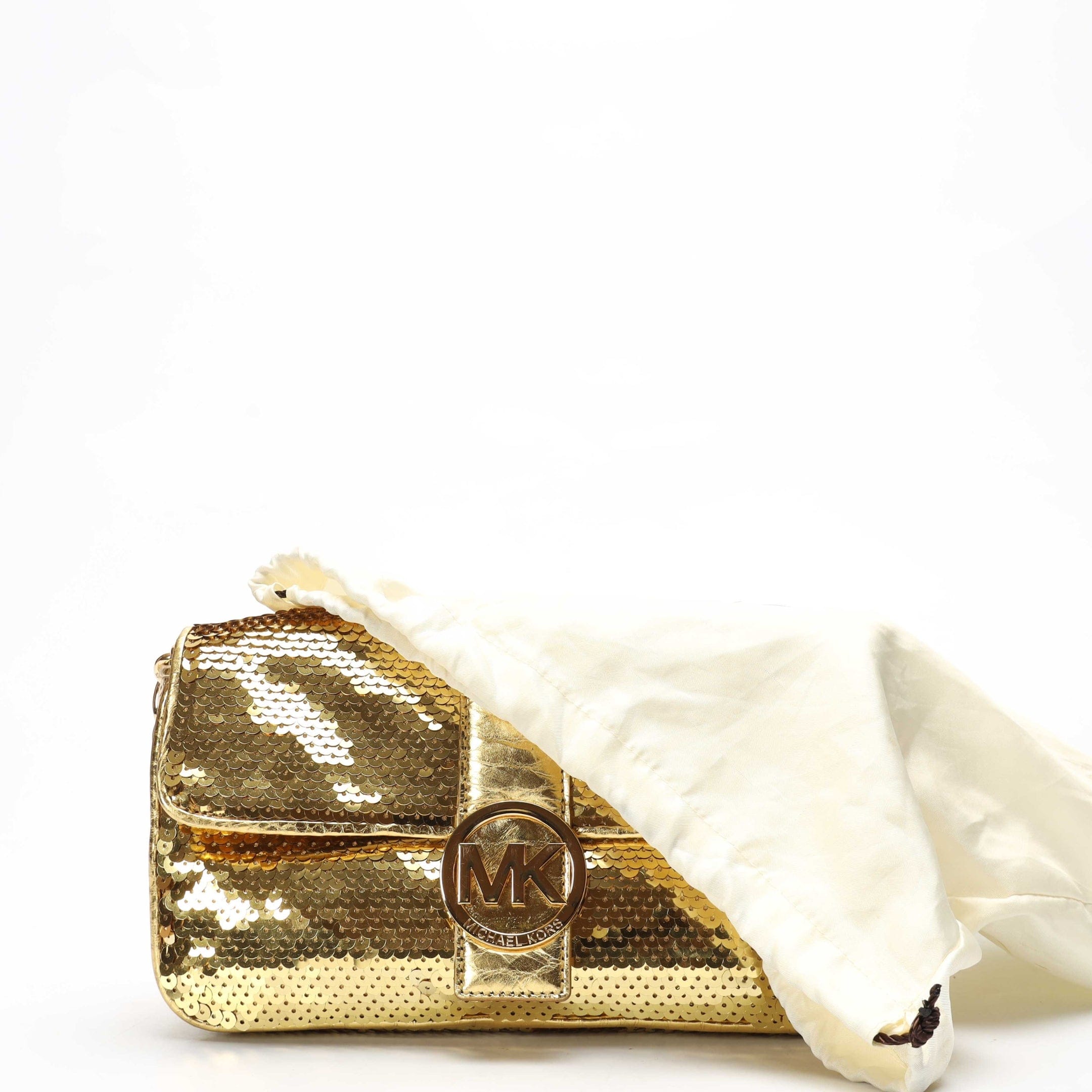 Michael Kors Gold Sequin Shoulder Bag