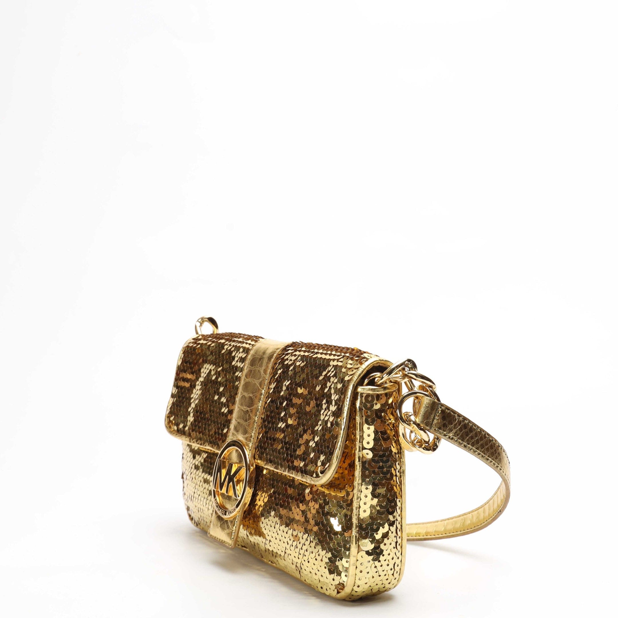Michael Kors Gold Sequin Shoulder Bag