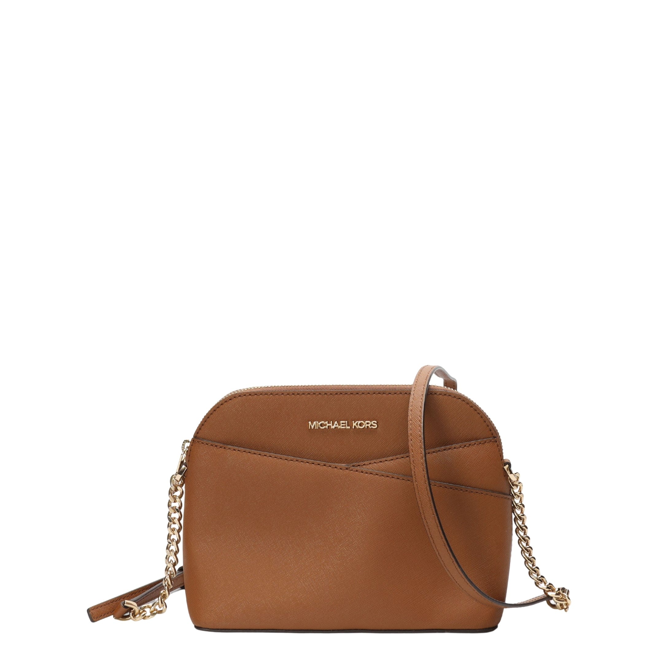 Michael Kors Tan Jet Set Travel Dome Cross Body Bag
