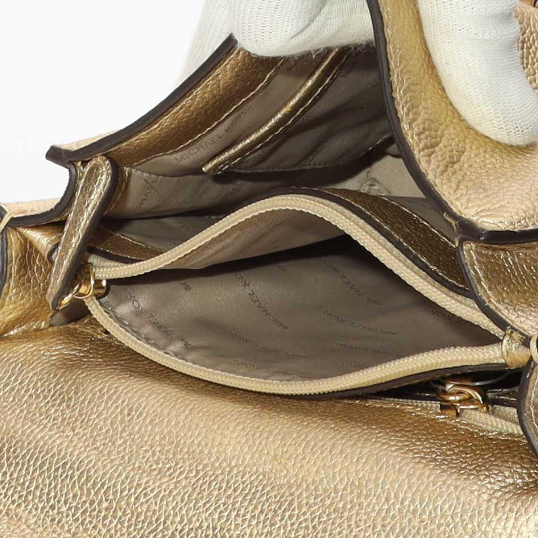 Michael Kors Gold Metallic Chain Shoulder Bag