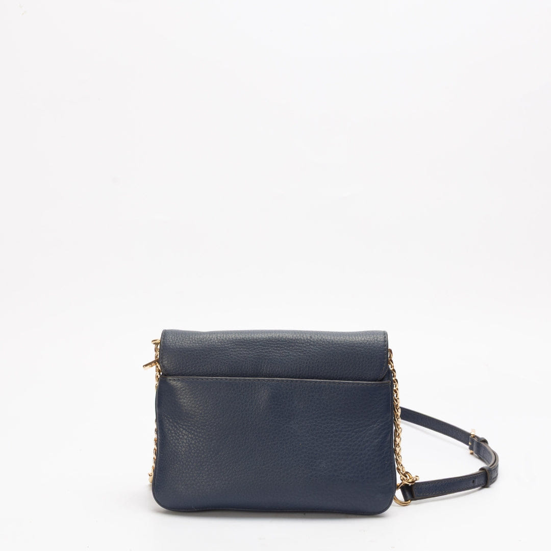 Michael Kors Blue Jet Set Flap Cross Body Bag