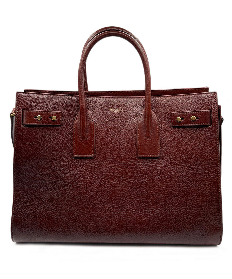 Saint Laurent Sac De Jour Brown Leather Handbag