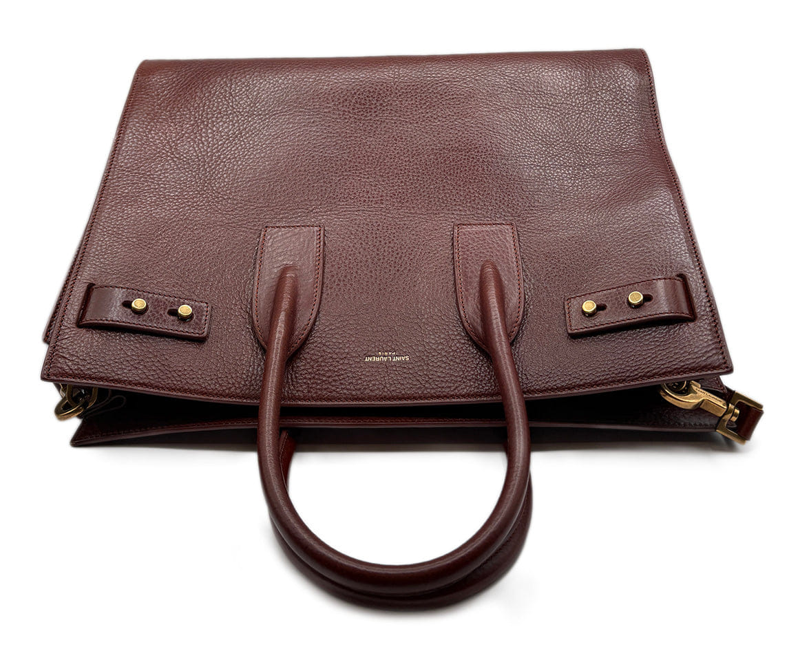 Saint Laurent Sac De Jour Brown Leather Handbag