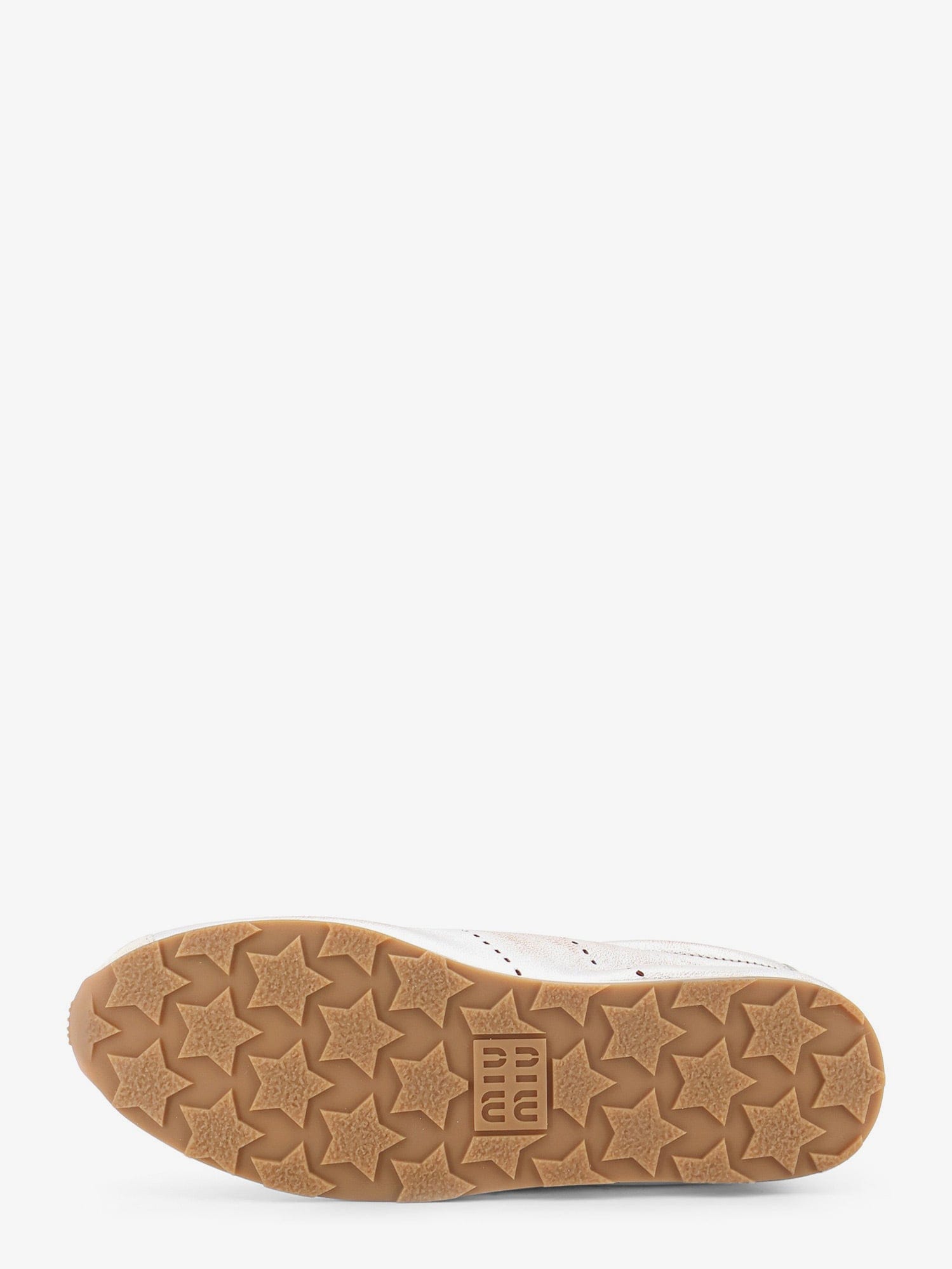 MIU MIU Plume vintage silver leather sneakers