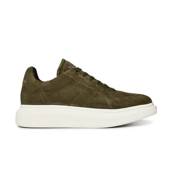 Alexander McQueen Men's Oversized Leather Trainers