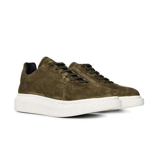 Alexander McQueen Men's Oversized Leather Trainers