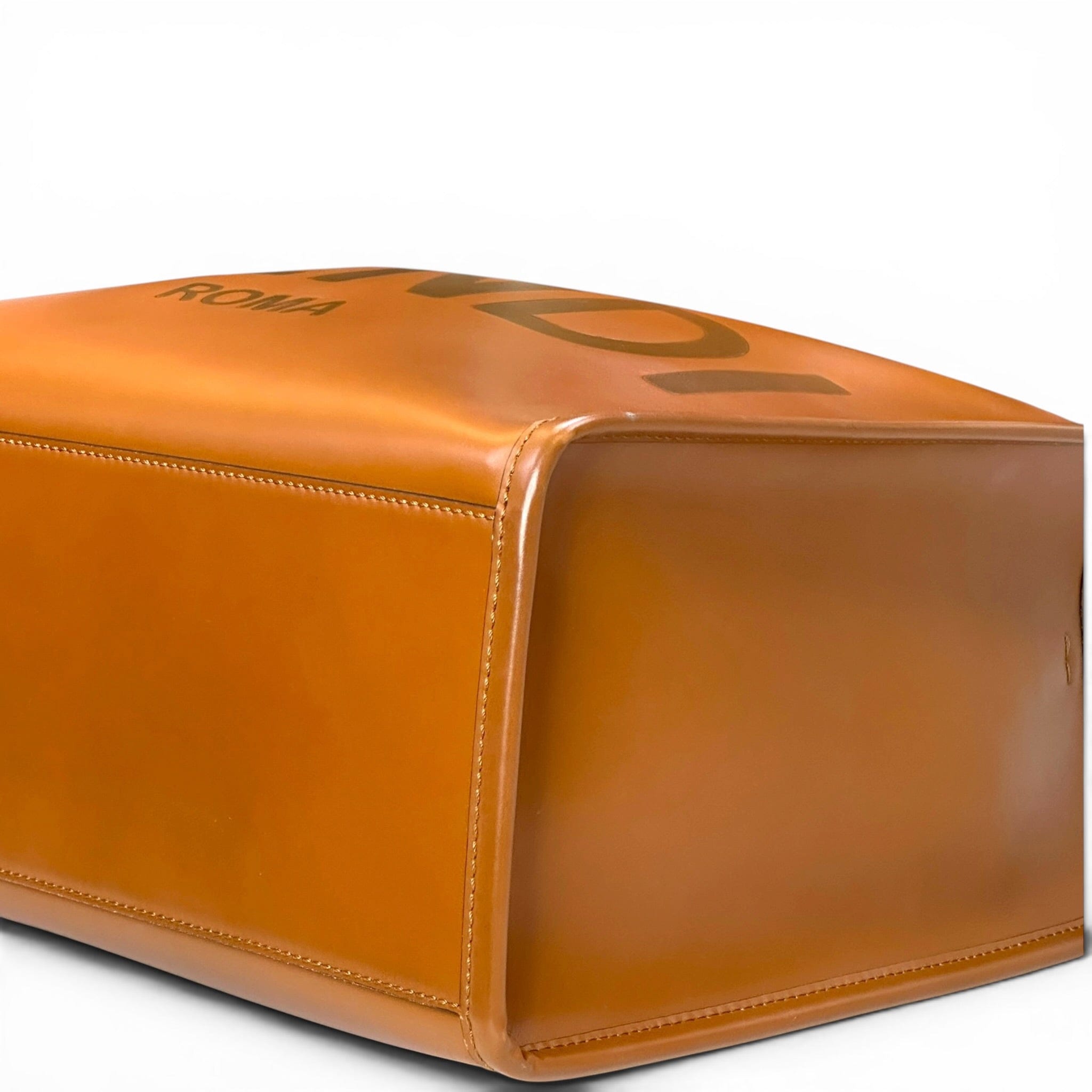 Fendi Sunshine Tote Medium Brown Leather