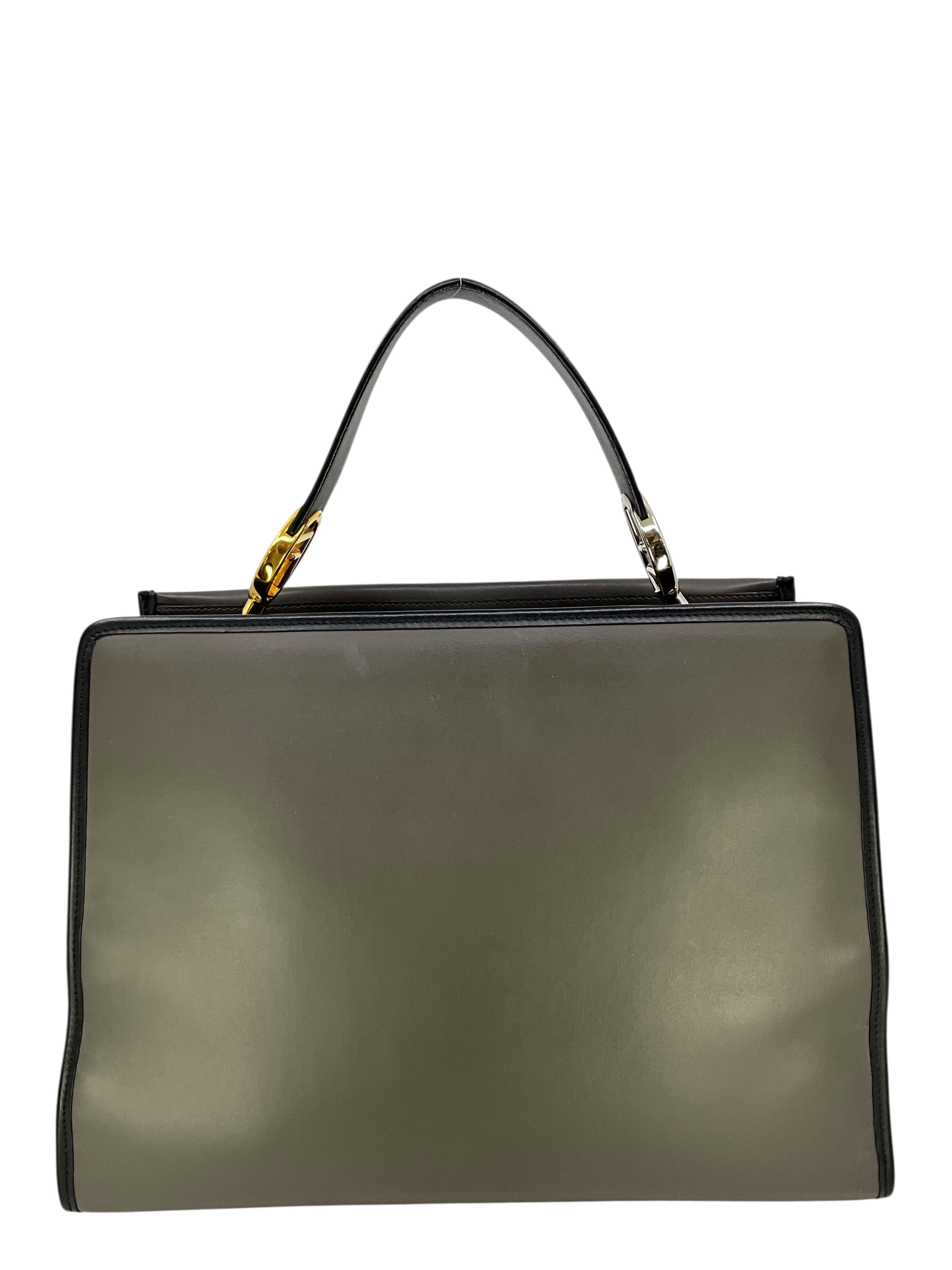 FENDI Runway Leather Medium Shopping Tote