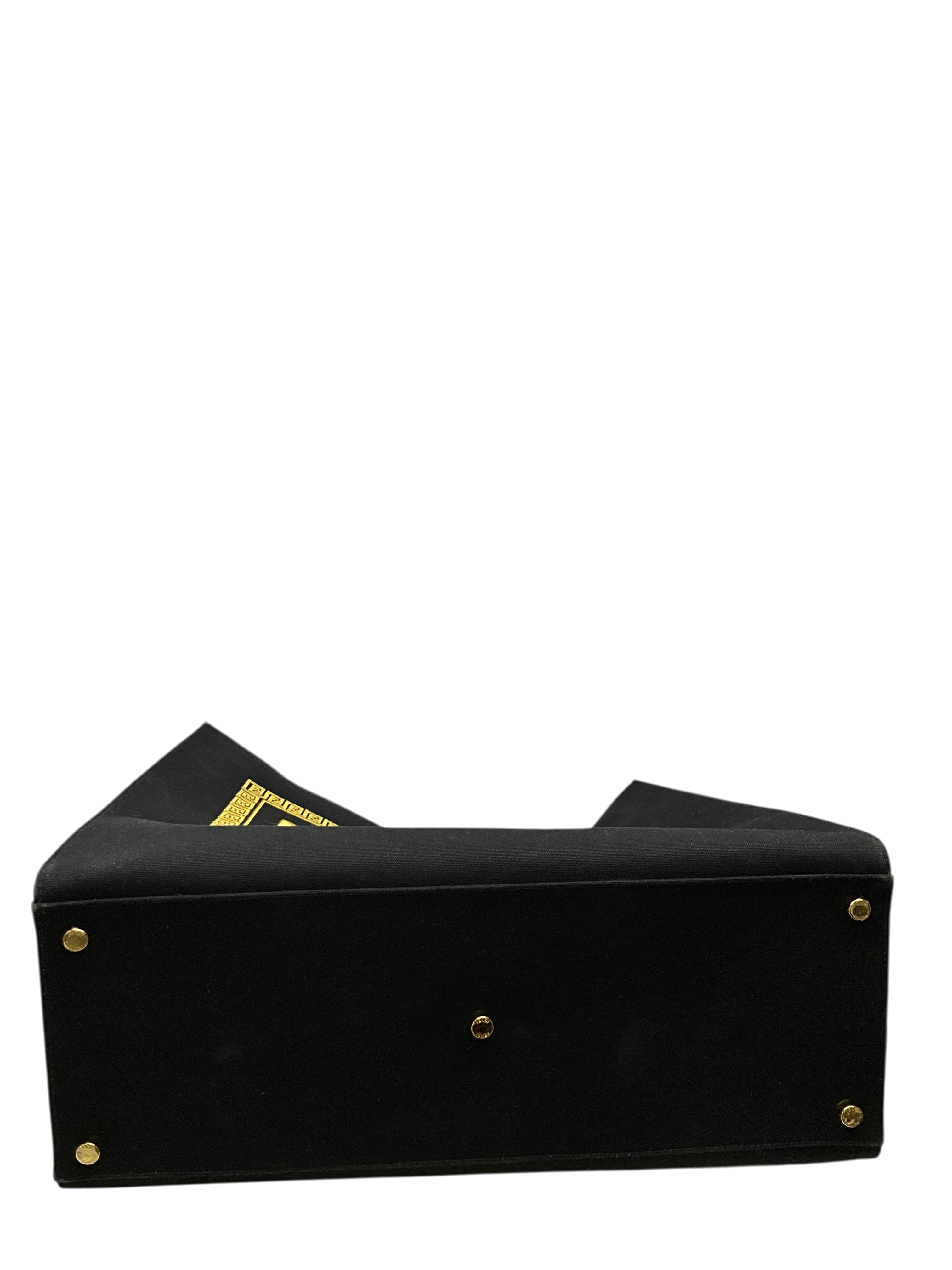 FENDI VERSACE Fendace Logo Canvas Large Shopping Tote