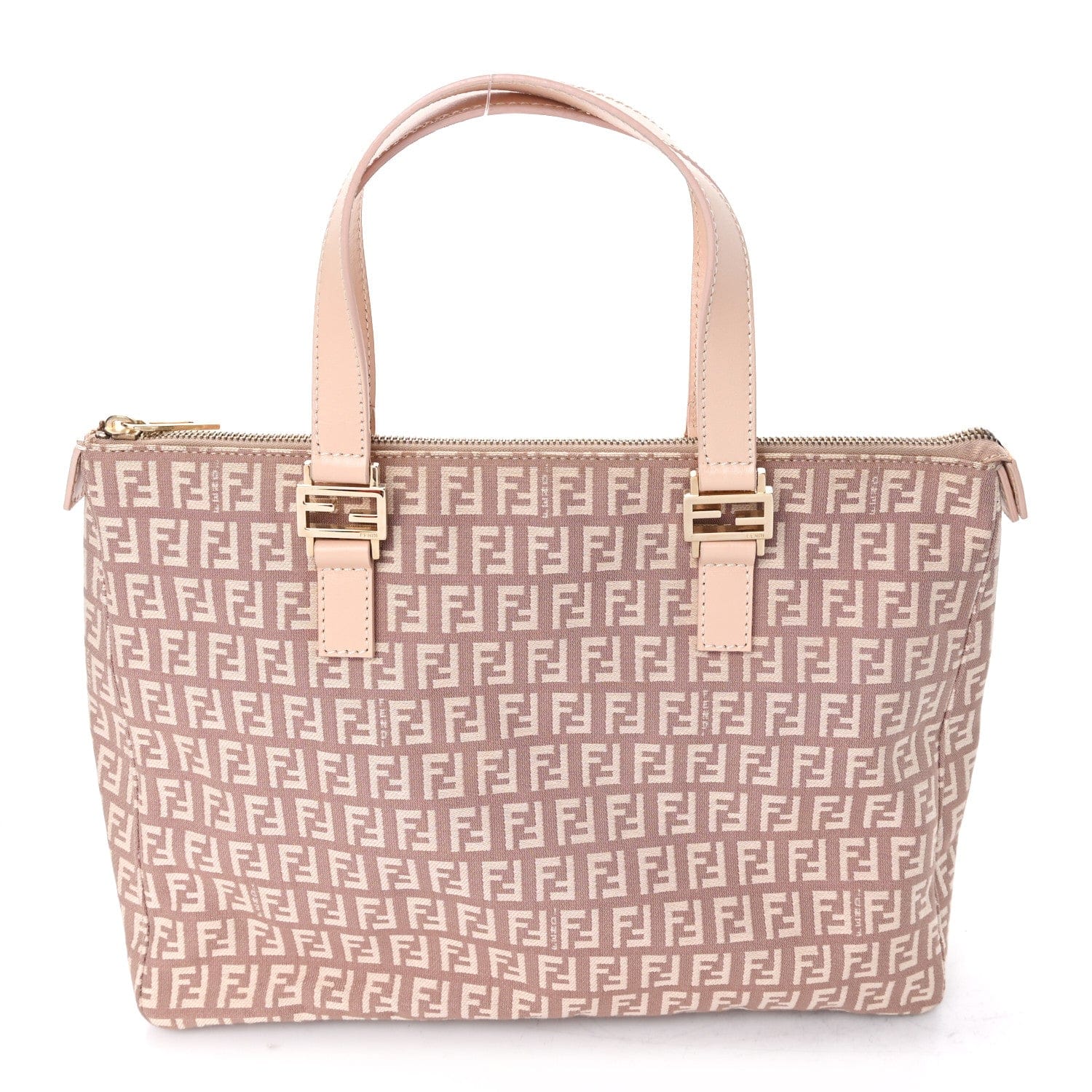 Fendi Zucchino Shopper Tote Pink