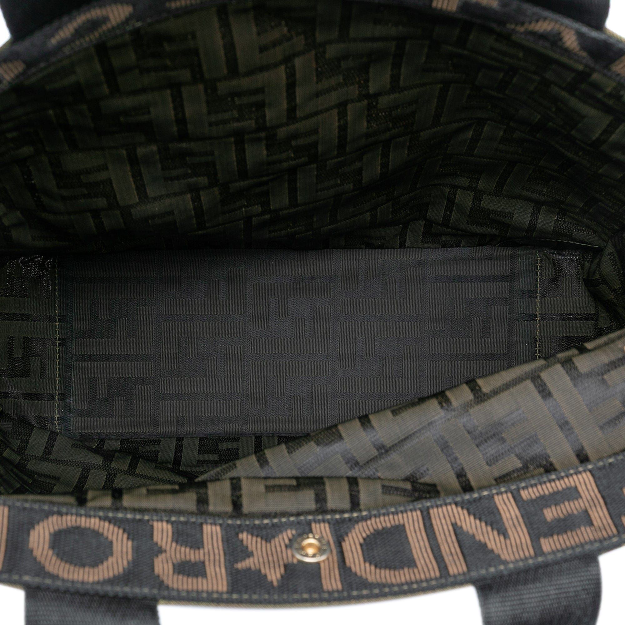 Fendi Zucca Canvas Shopping Tote