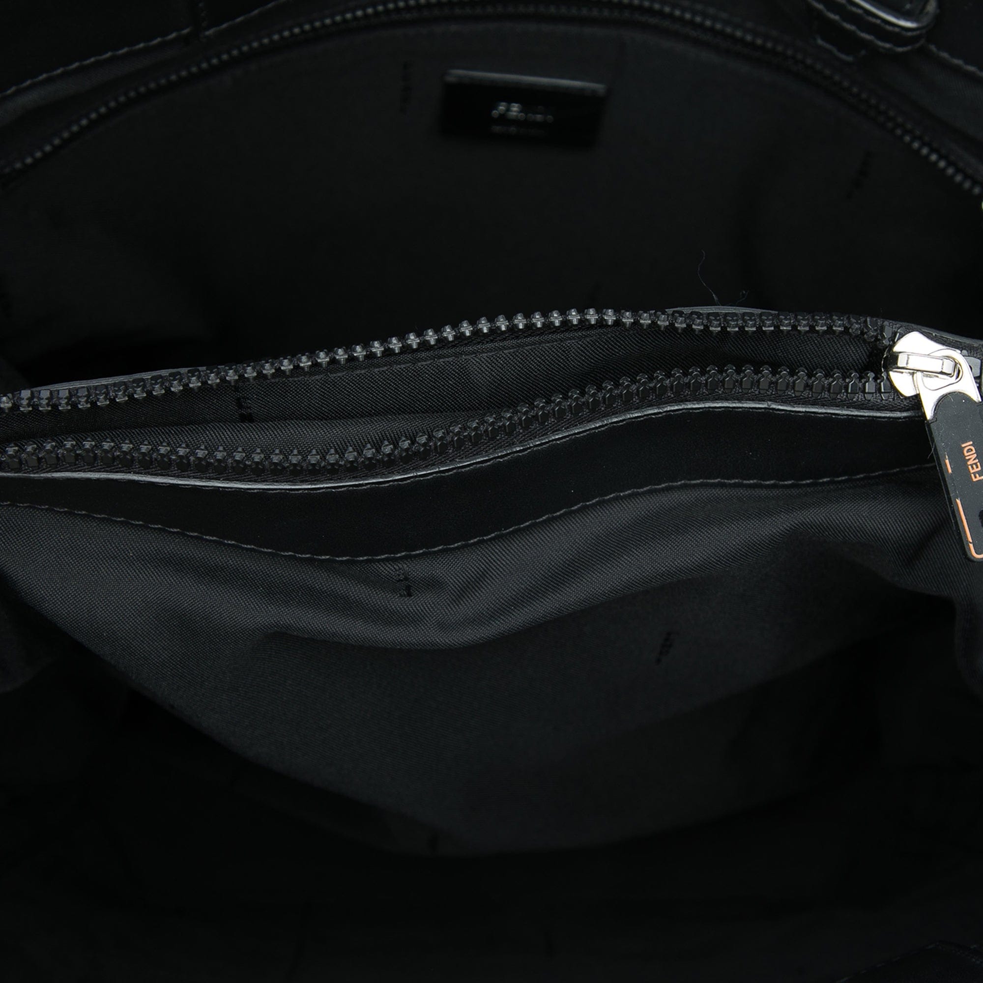 Fendi Canvas Logo Patch Tote
