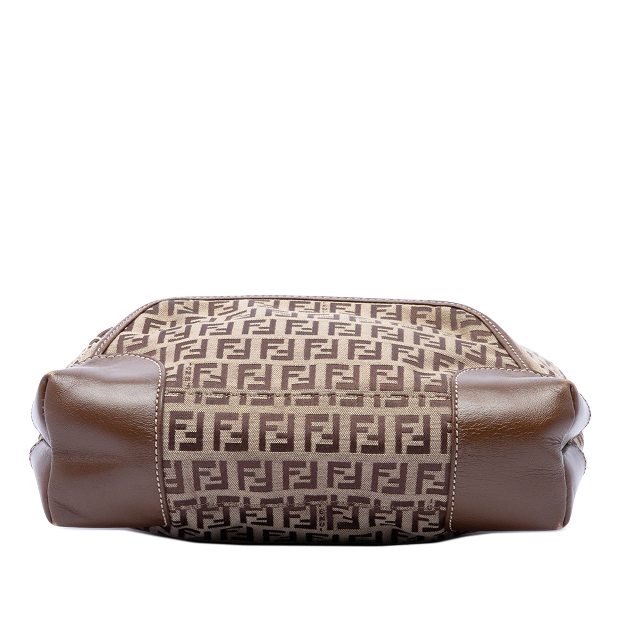 Fendi Zucchino Canvas Chef Front Pocket Shopping Tote