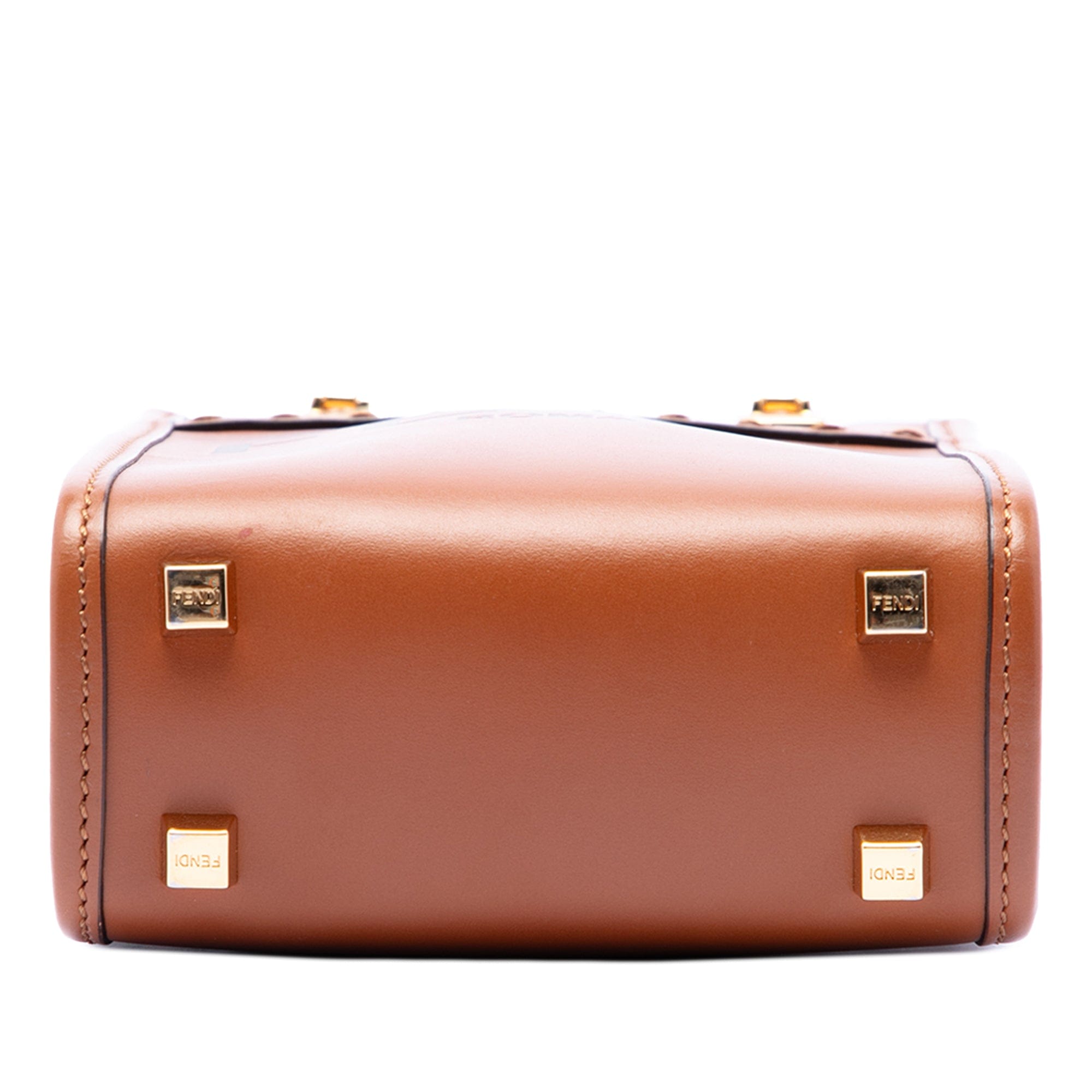 Fendi Mini Leather Sunshine Shopper Tote