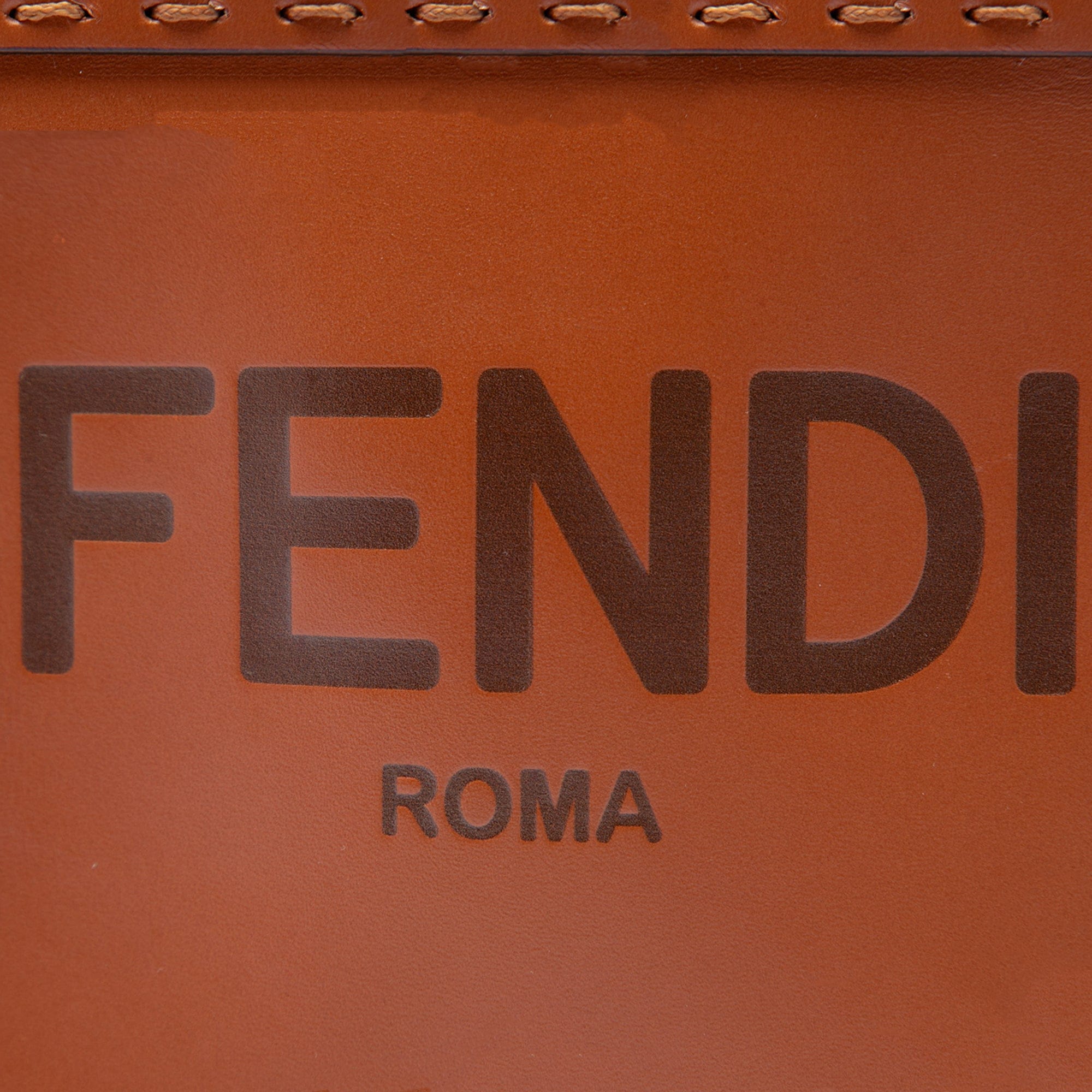 Fendi Mini Leather Sunshine Shopper Tote